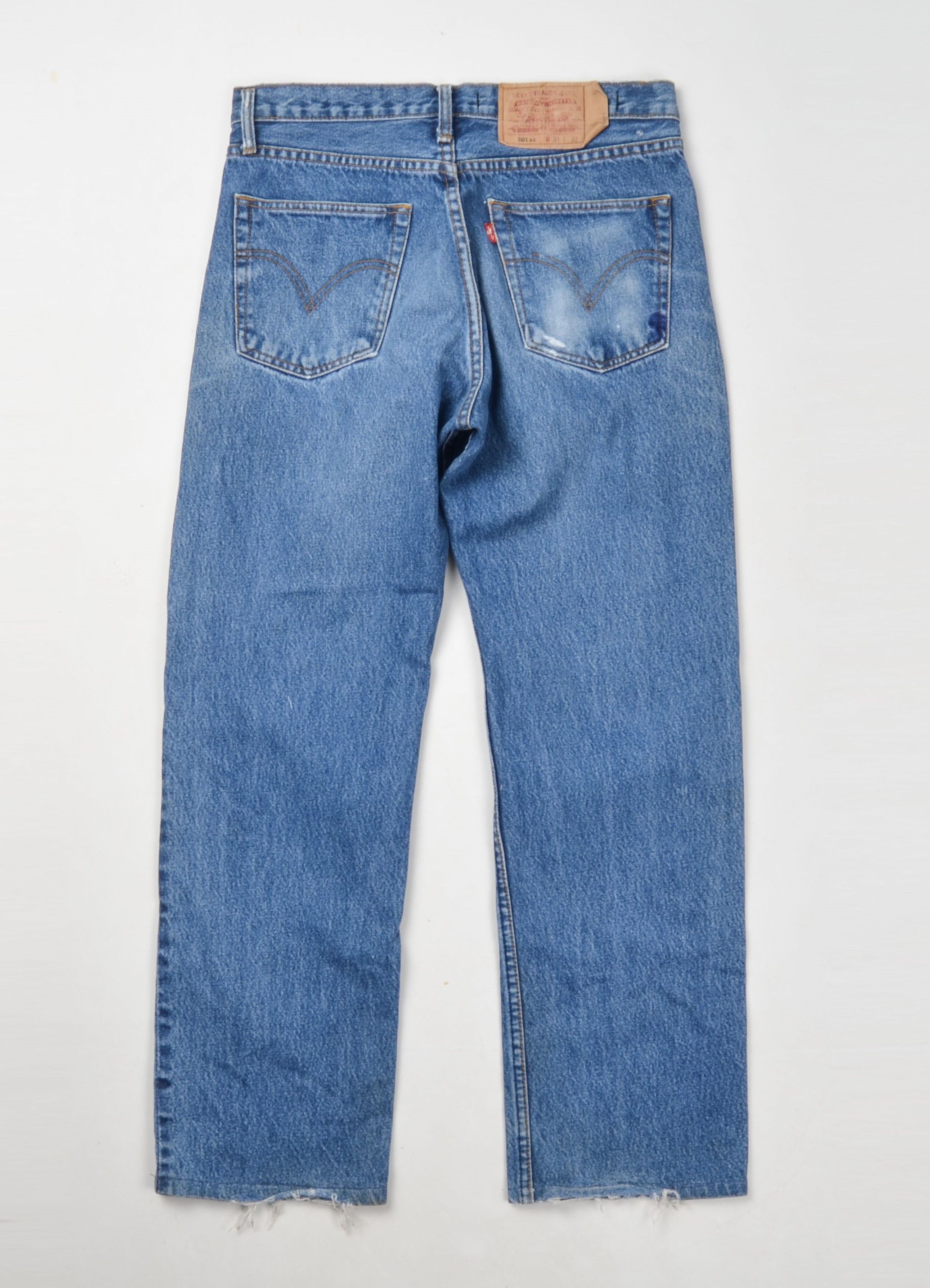 Levi's × Levi's Vintage Clothing × Vintage Vintage Levi's 501 XX 90's Distressed Dirty Denim Jeans Size US 31 - 11 Thumbnail