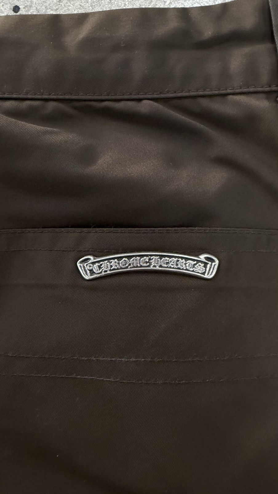 Chrome Hearts Chrome Hearts Brown Nylon and Leather Double Knee Pants Size US 32 / EU 48 - 10 Thumbnail