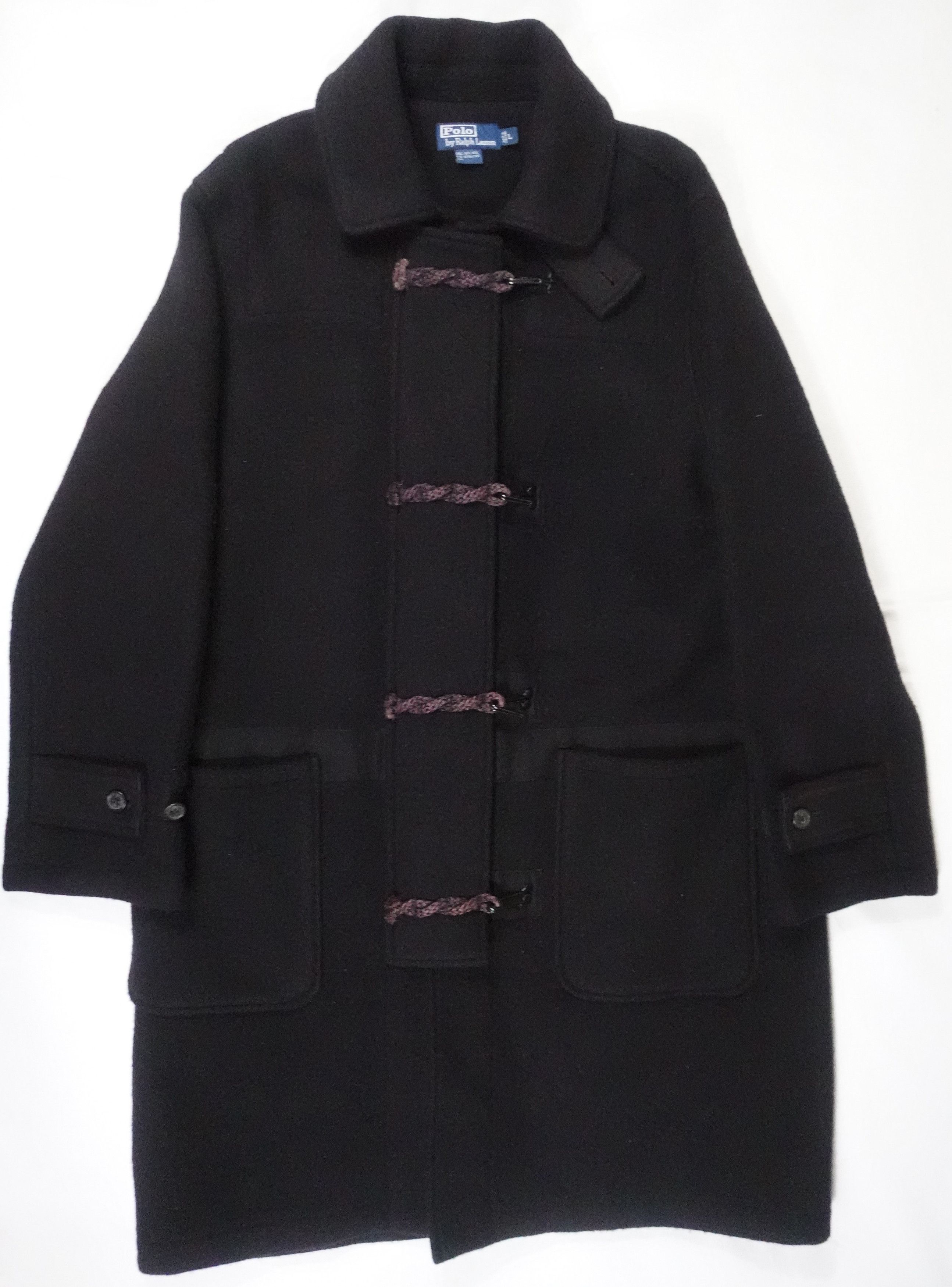 Polo Ralph Lauren Polo Ralph Lauren Duffel Coat Jacket Wool Suicide Ski 90s L Size US L / EU 52-54 / 3 - 2 Thumbnail