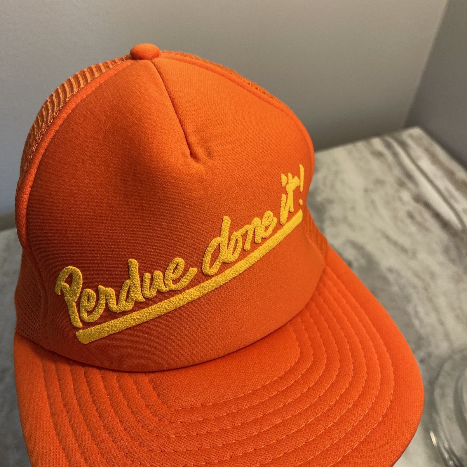 Vintage Vtg Perdue Done It Trucker Snapback Mesh Hat Adjustable Size ONE SIZE - 2 Thumbnail