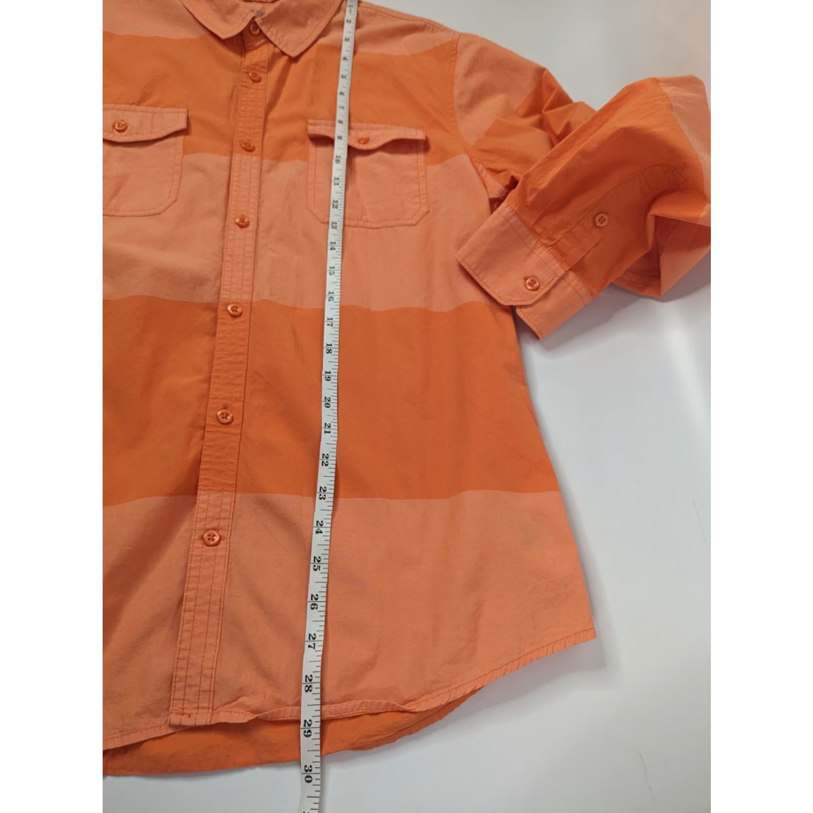 Guess Guess Men's Long Sleeve Orange Slim Fit Striped Button-Up Shirt XL User: Guess Men's Long Sleeve Orange Slim Fit Striped Button-Up Shirt XL Size US XL / EU 56 / 4 - 5 Thumbnail