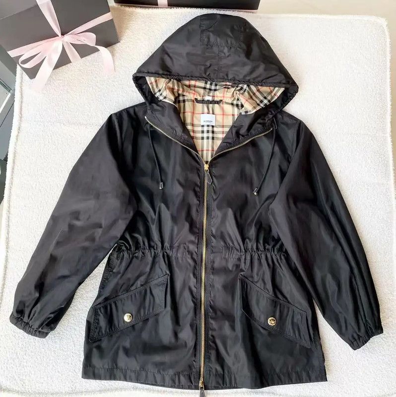 Burberry Burberry Black Nylon Women's Jacket Size ONE SIZE - 1 Thumbnail