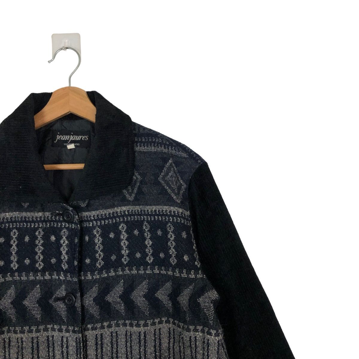 Japanese Brand 🔥VINTAGE CASUAL JACKET WOOL NAVAJO AZTEC DESIGN JEANJAURES Size US M / EU 48-50 / 2 - 5 Thumbnail