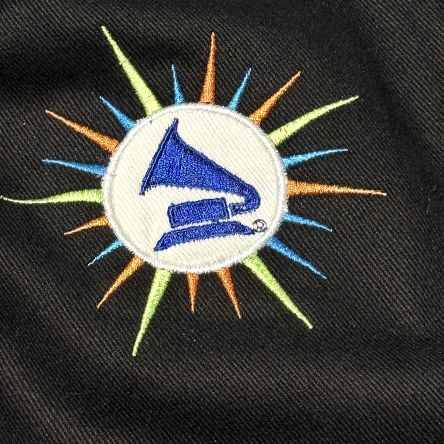 Vintage VINTAGE 49th Grammy Awards Bomber Jacket Men Black Blue Embroidered Snaps XL Jacket Size US XL / EU 56 / 4 - 4 Thumbnail