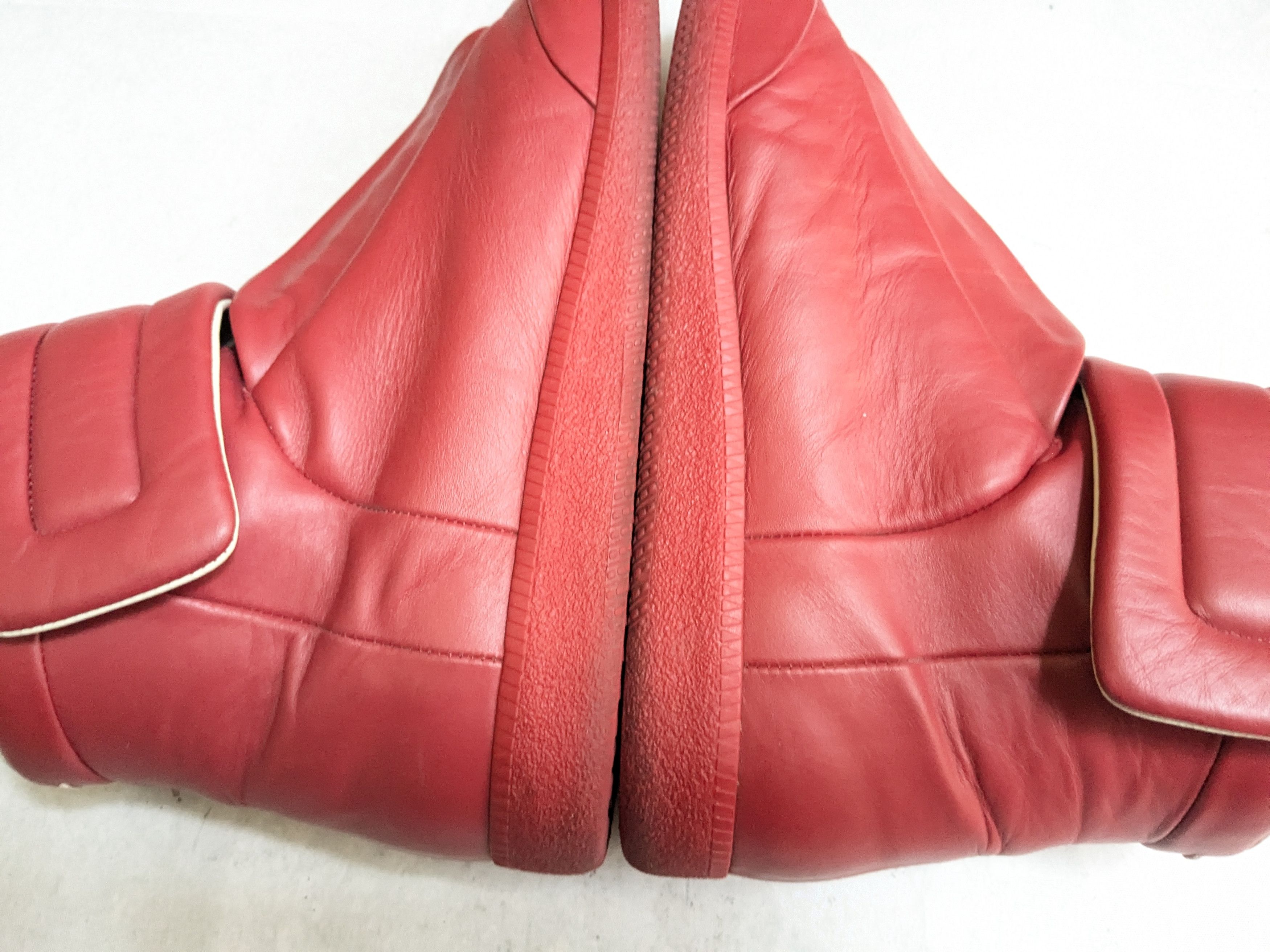 Maison Margiela Maison Margiela Future Sneakers Red 12 45 High Tops Leather Size US 12 / EU 45 - 14 Thumbnail