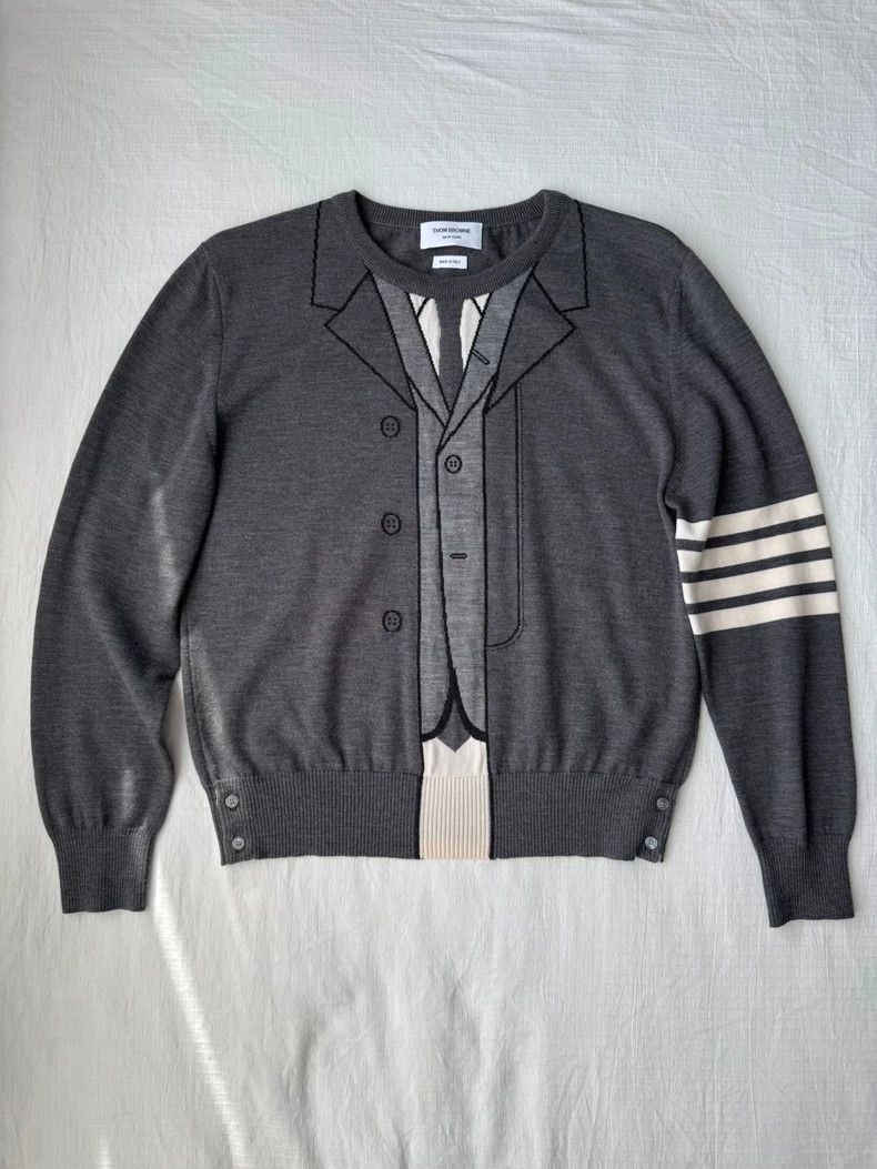 Thom Browne Thom Browne Knitted pullover Size US XL / EU 56 / 4 - 1 Thumbnail