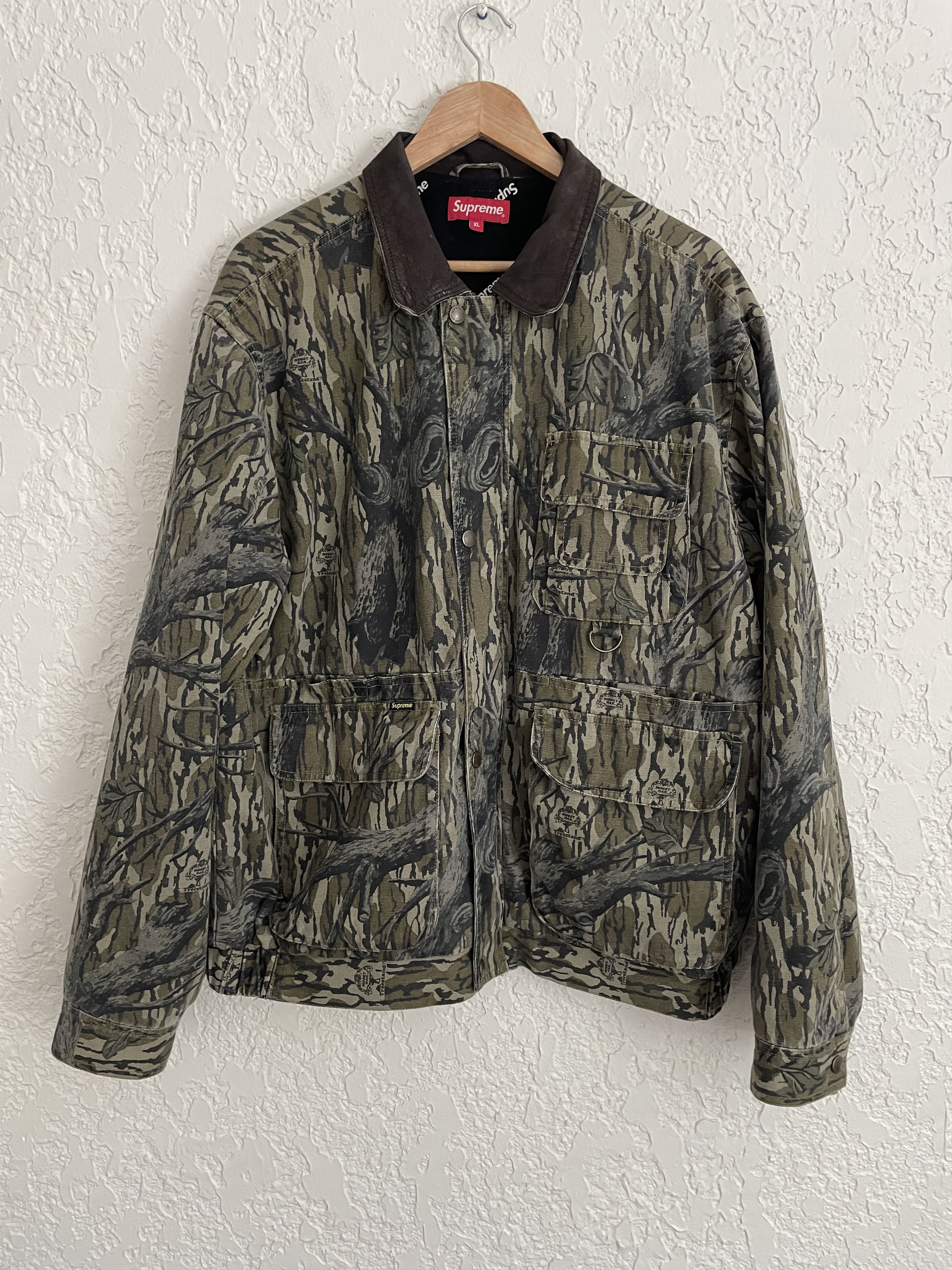 Supreme 🔥 Supreme® x Mossy Oak® RARE Leather Collar Field Jacket Size US XL / EU 56 / 4 - 4 Thumbnail