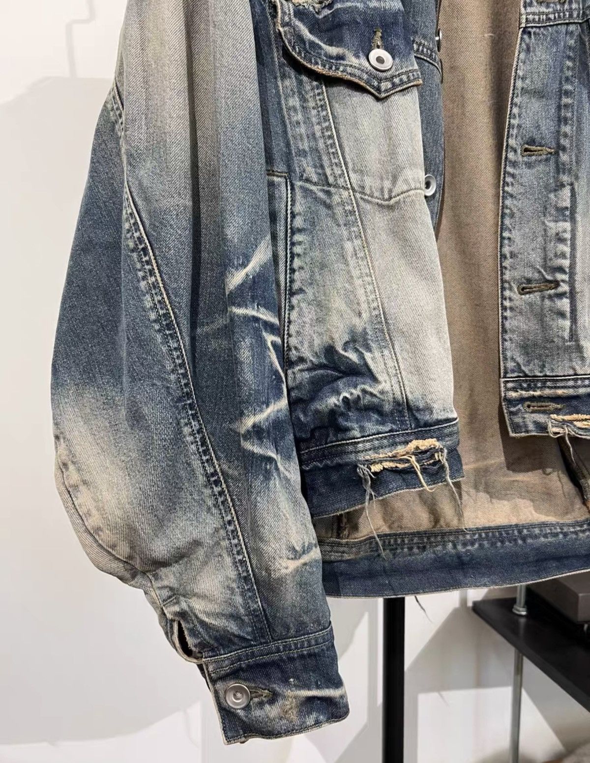 Julius Julius Oversized Water-Stain Distressed Jacket Size US M / EU 48-50 / 2 - 4 Thumbnail