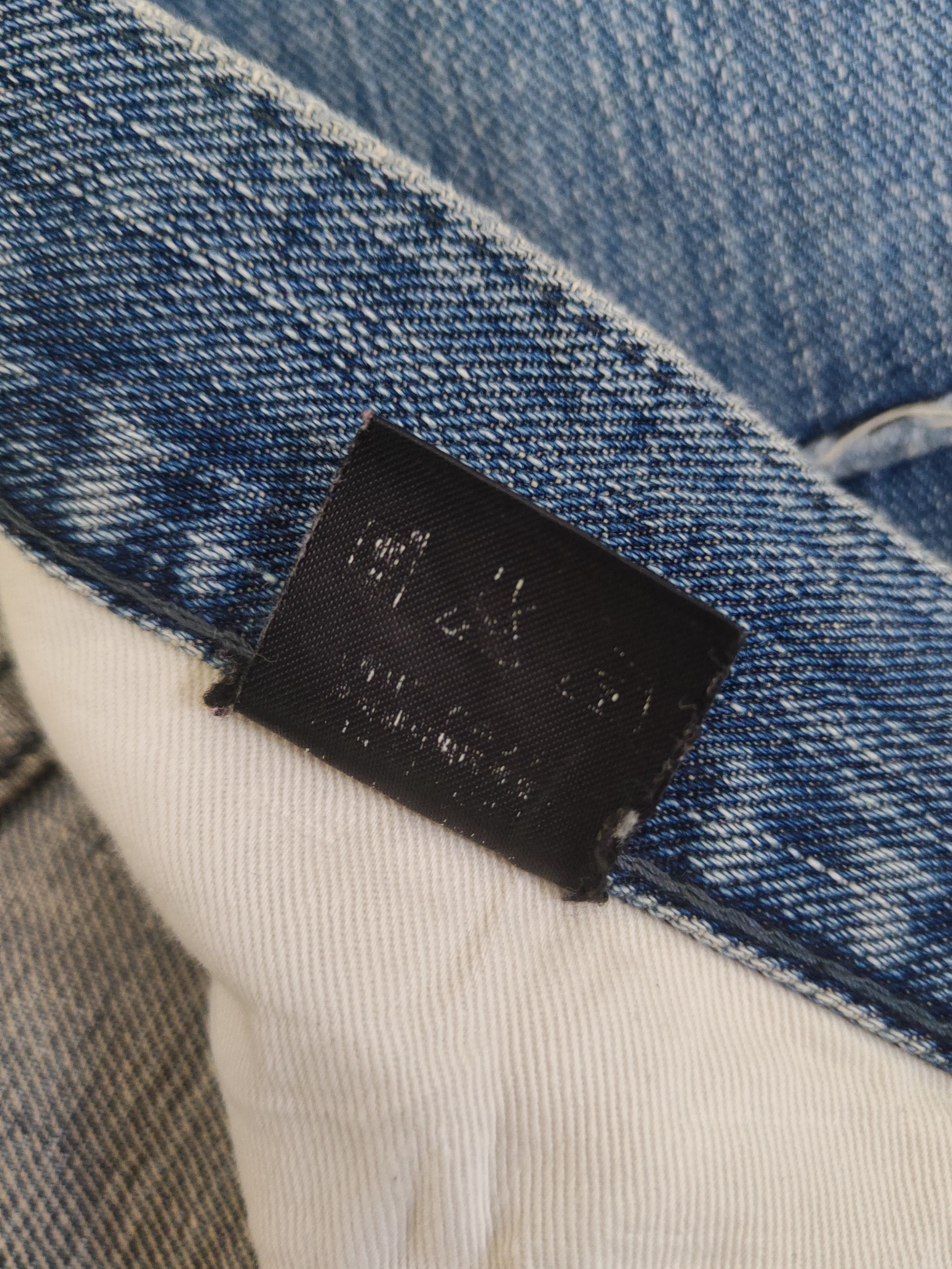 TMT d TMT Blue Distressed Ripped denim Jeans #S2911 Size 33" - 14 Thumbnail
