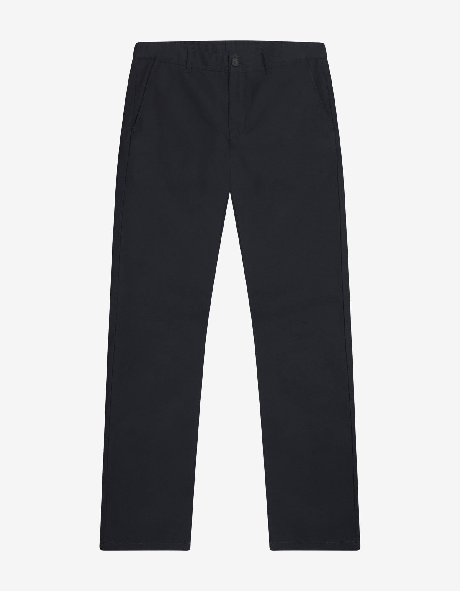 Image of Balenciaga Navy Blue Wide Leg Chino Trousers, Men's (Size 30)