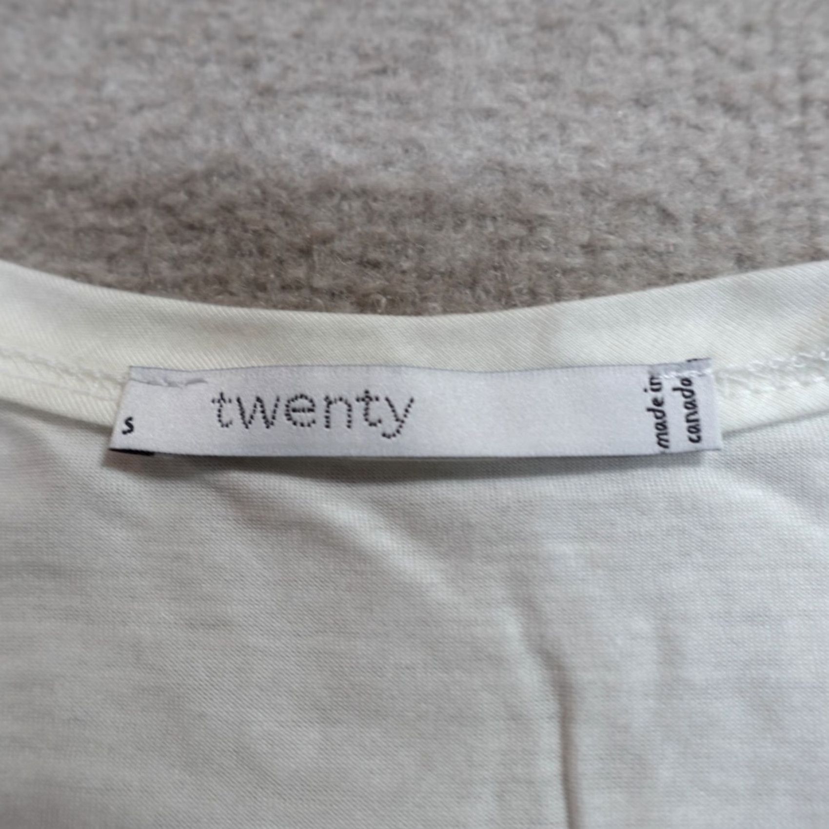 Vintage Twenty Womens Top S White Solid Micro Modal Made in Canada NEW Shirt Regular Short Sleeve Mens? Girls? Size S / US 4 / IT 40 - 2 Thumbnail