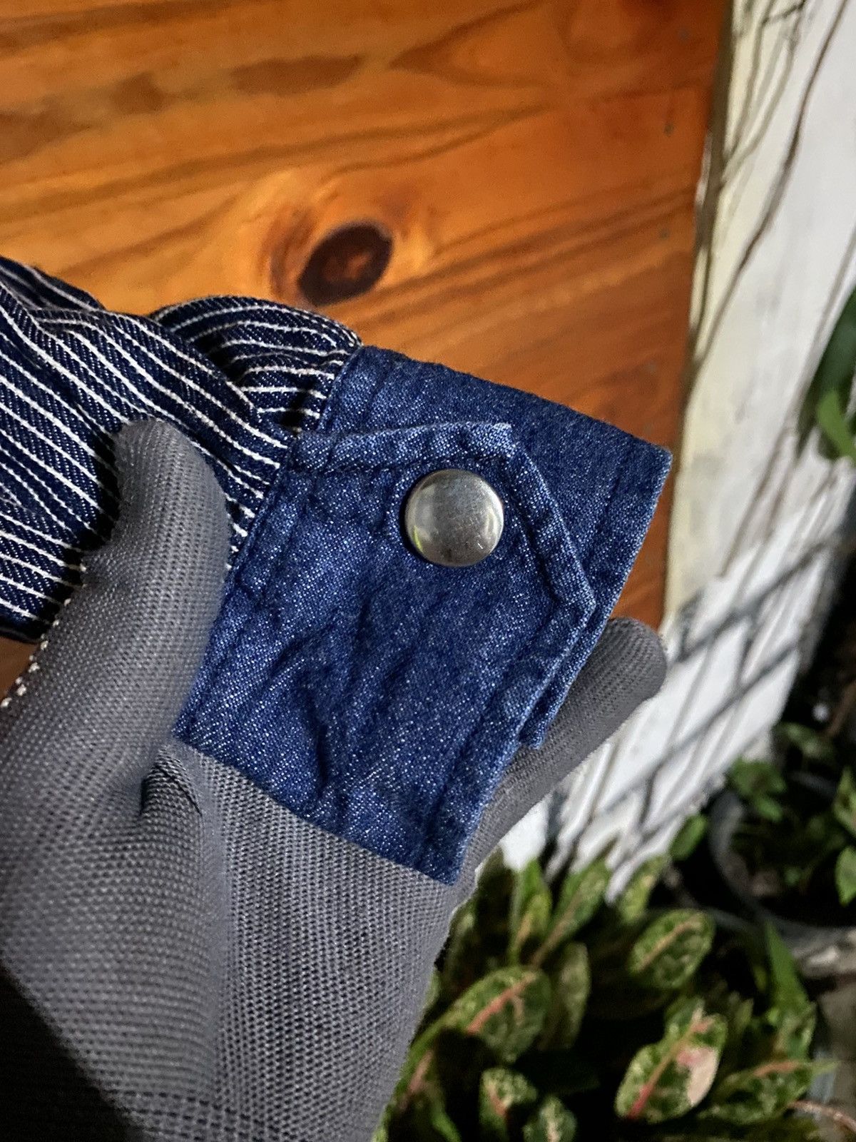Japanese Brand Vintage Dejutto Pinstripe Denim Jacket – Japanese Workwear Size US M / EU 48-50 / 2 - 6 Thumbnail