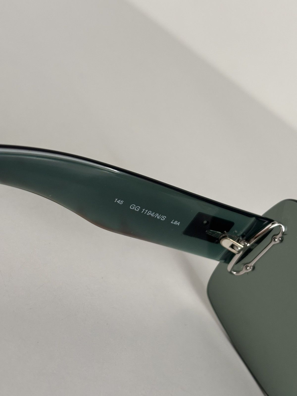 Gucci Gucci rimless sunglasses transparent green vintage luxury Size ONE SIZE - 8 Thumbnail