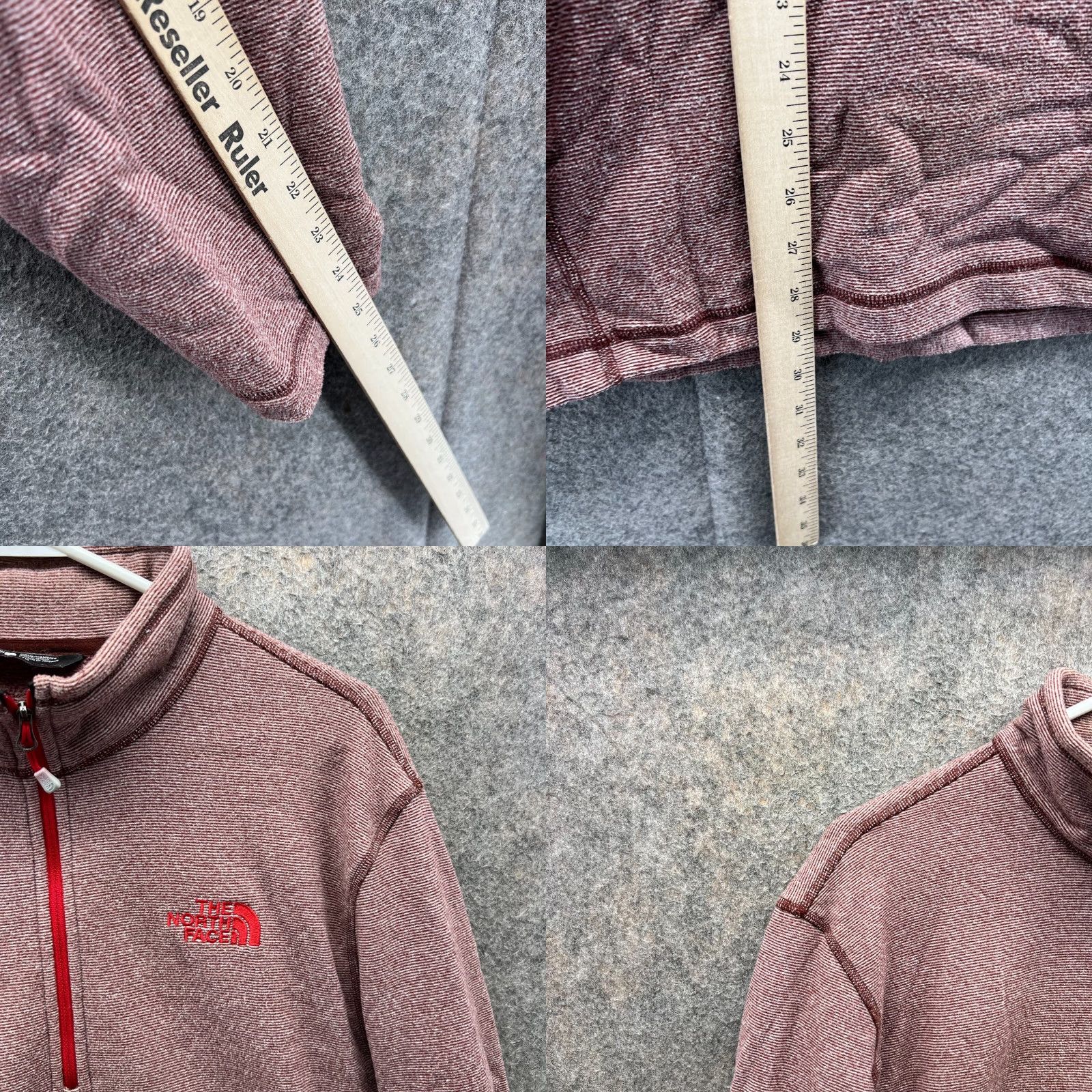 The North Face VINTAGE The North Face Sweater Mens Large Red Quarter Zip Fleece Pullover Embroidery Size US L / EU 52-54 / 3 - 8 Thumbnail