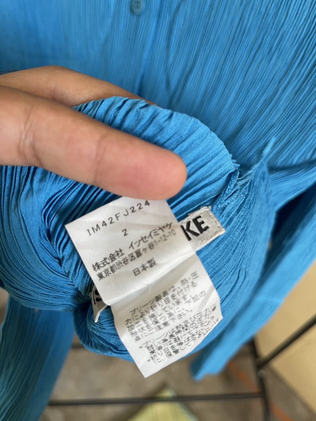 Issey Miyake × Pleats Please Issey Miyake Issey Miyake Pleated Button Up White Label Size M / US 6-8 / IT 42-44 - 7 Thumbnail
