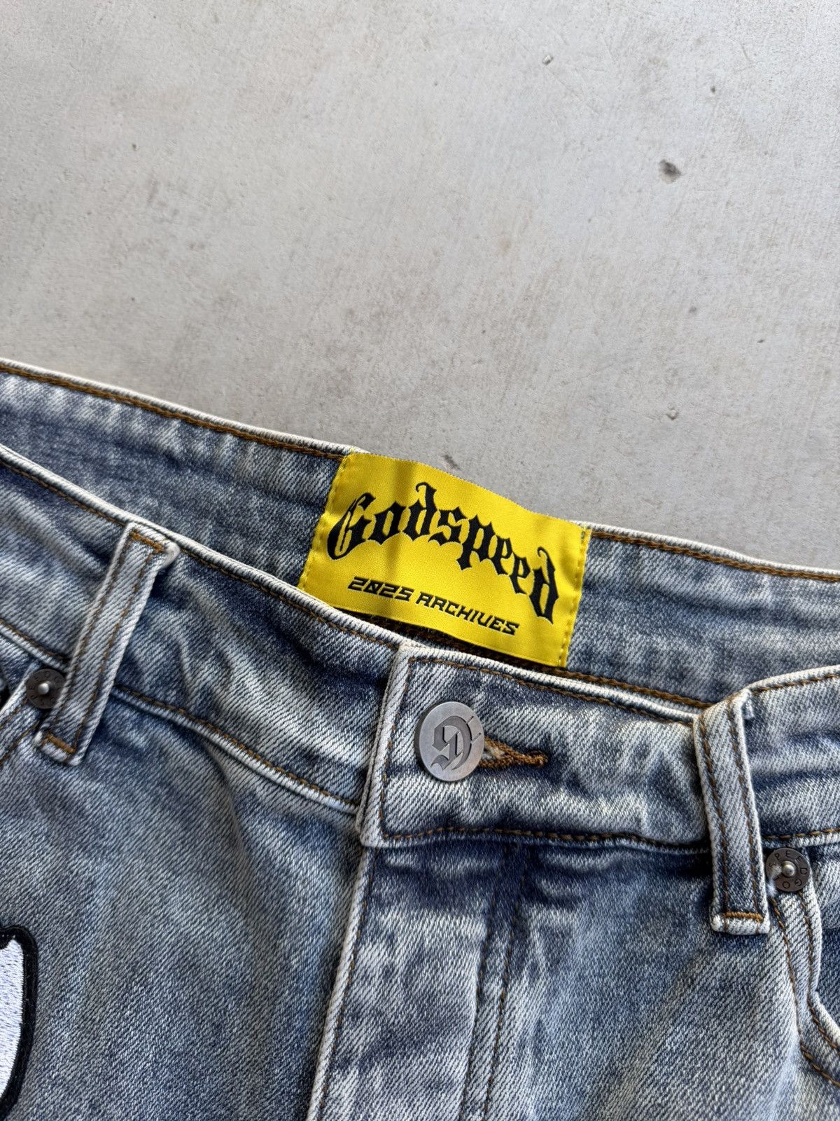 Godspeed Godspeed Patchwork Denim Shorts Blue V2 Men’s Streetwear 36 Size US 36 / EU 52 - 5 Thumbnail