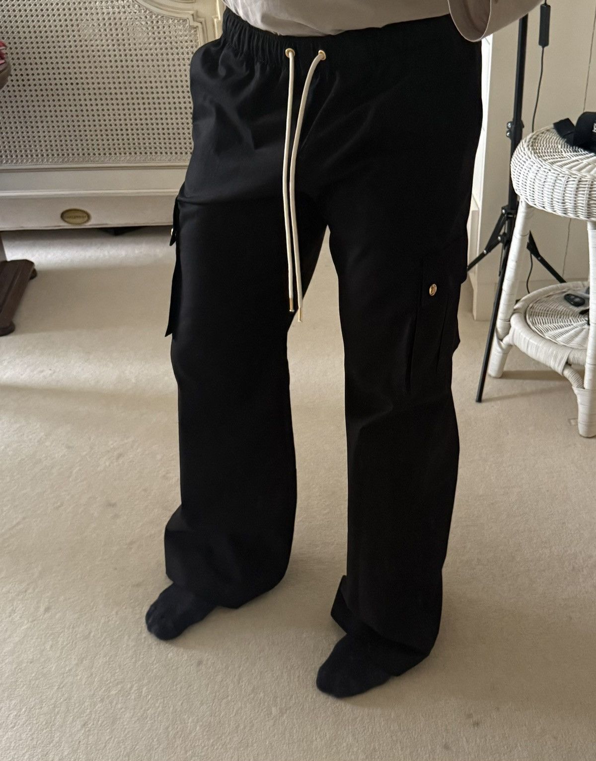Celine SS24 Celine black cargo trousers pants Hedi Slimane 48 50 Size US 32 / EU 48 - 2 Thumbnail