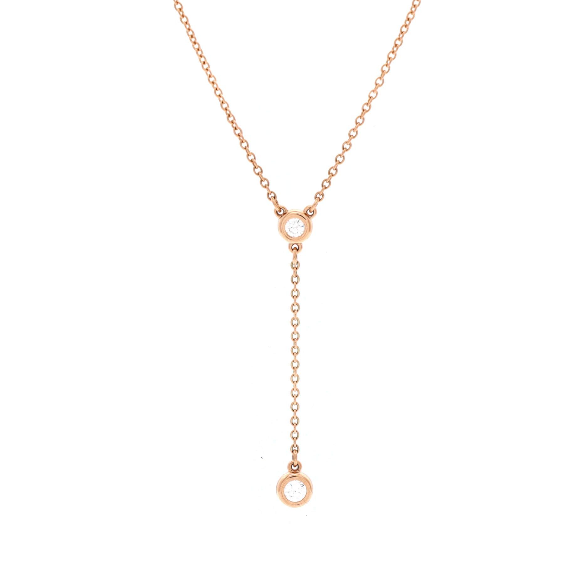 Tiffany & Co. Elsa Peretti Diamonds By The Yard Lariat Necklace Size ONE SIZE - 1 Thumbnail
