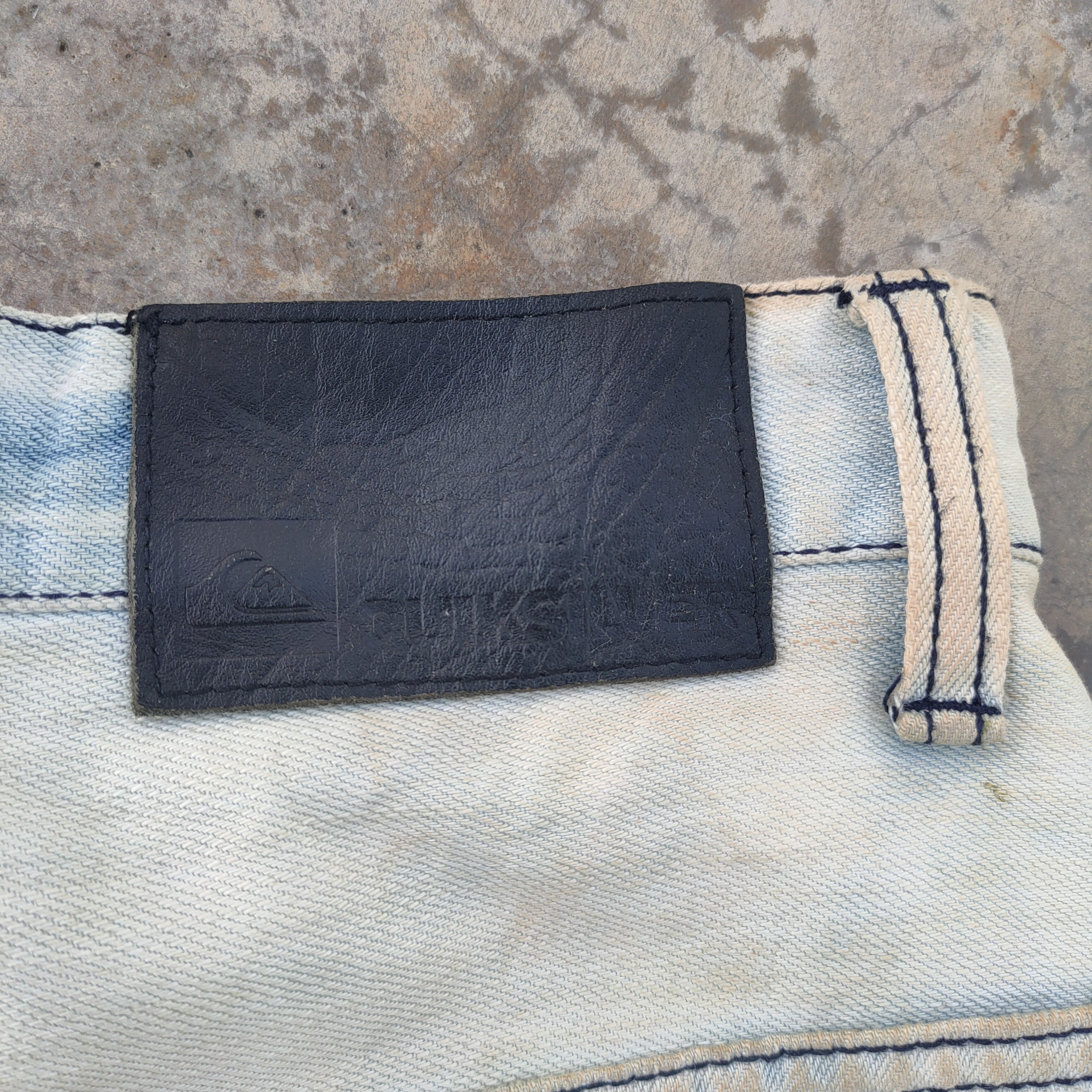 Quiksilver VINTAGE QUICKSILVER RUSTY WHITE YELLOW FADED DENIM JEANS Size US 36 / EU 52 - 12 Thumbnail