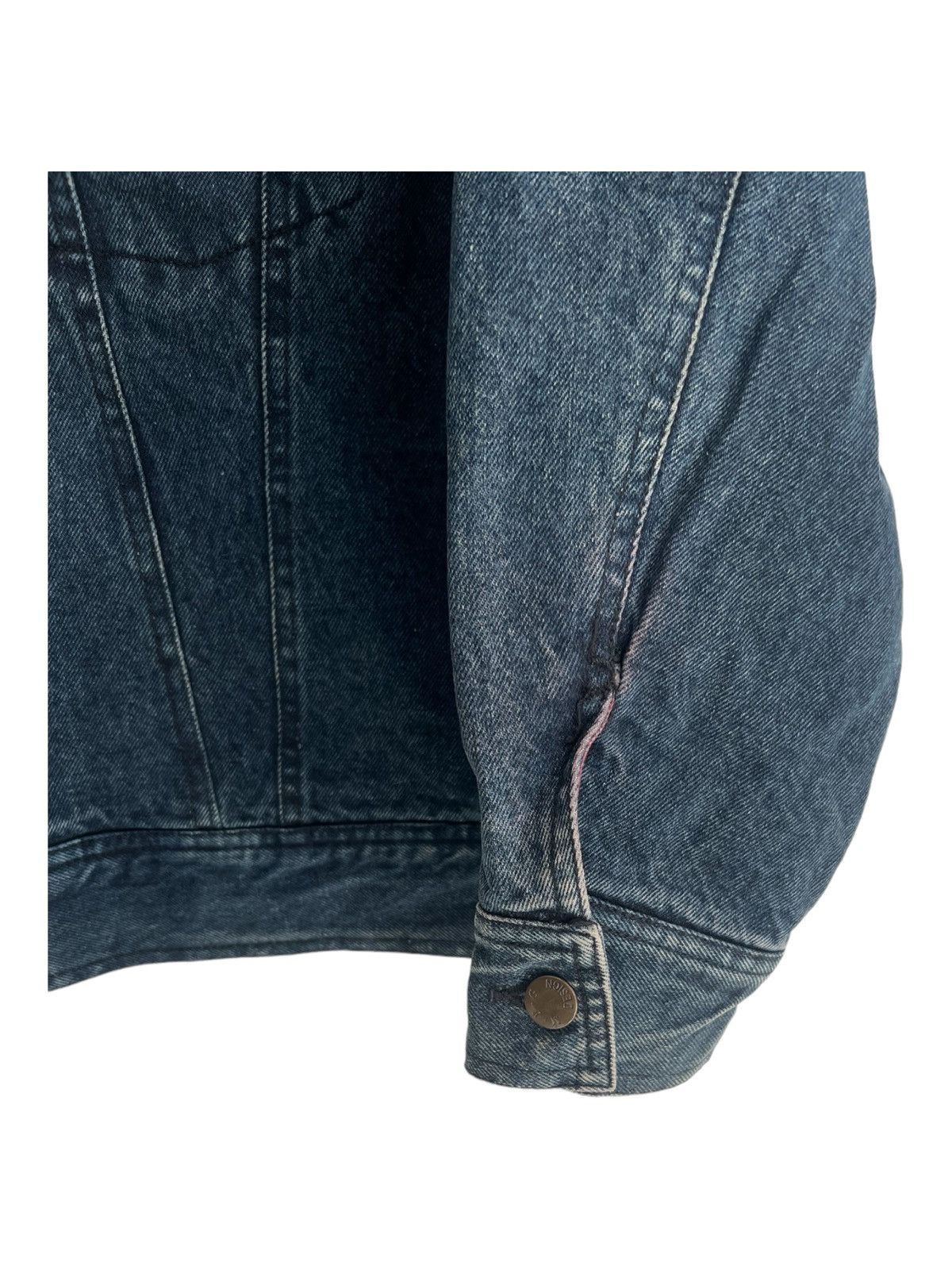 Marithe + Francois Girbaud 1990s Girbaud Blanket Lining Patina Trucker Denim Jacket Size US L / EU 52-54 / 3 - 6 Thumbnail