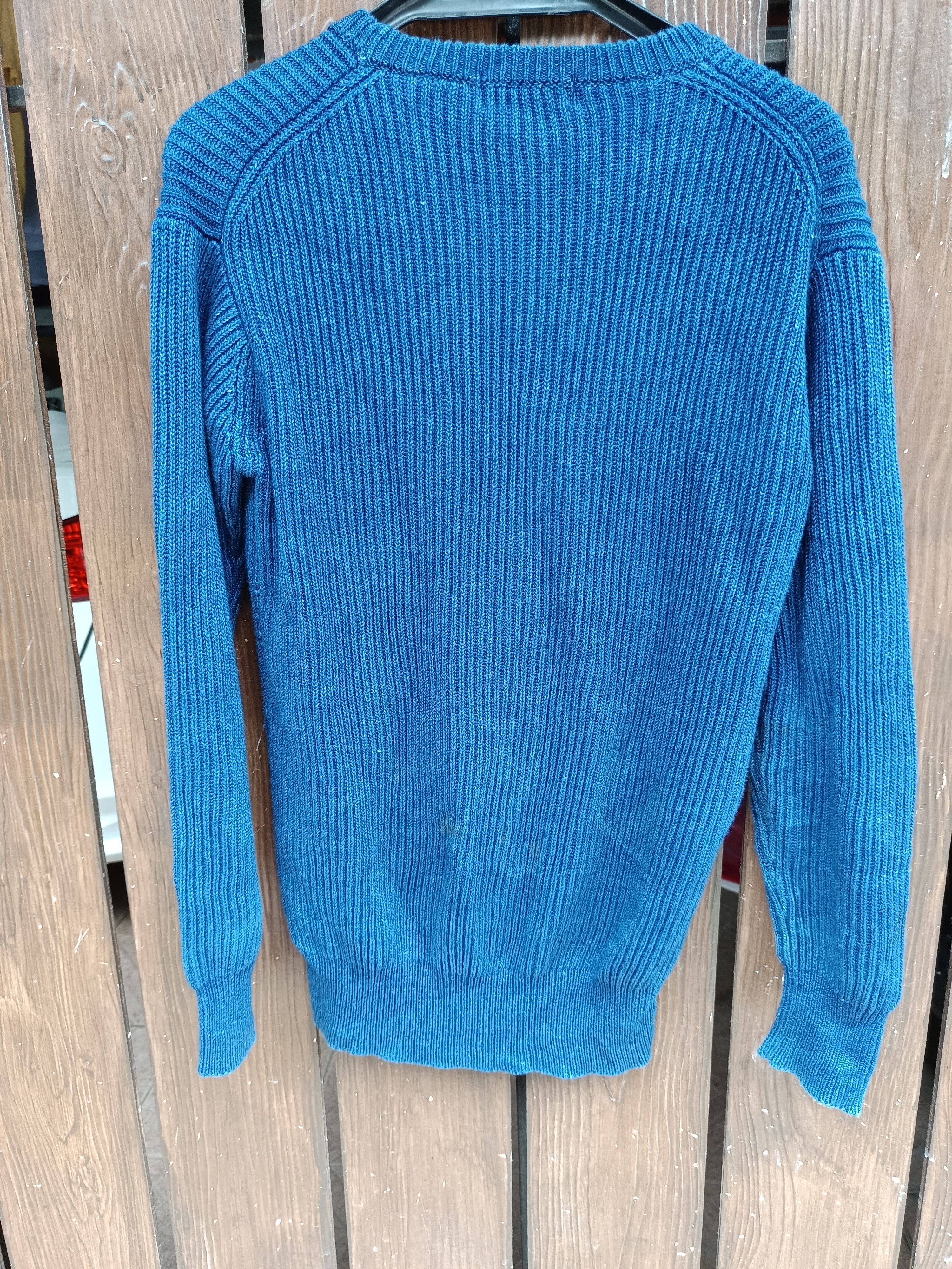 Japanese Brand × Y's × Yohji Yamamoto Vintage 80s y's blue indigo knit Size US M / EU 48-50 / 2 - 2 Thumbnail