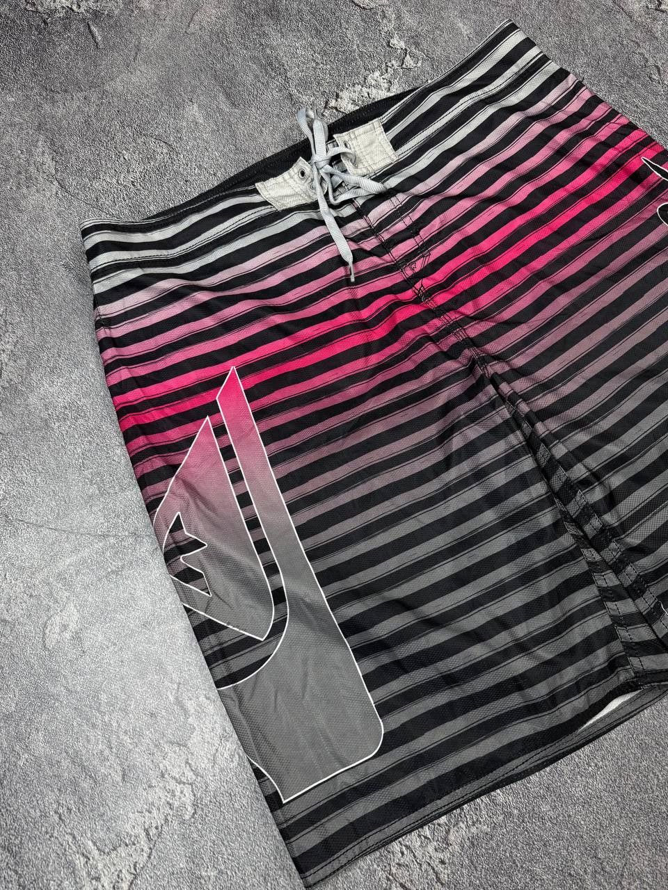 Quiksilver Y2K Quiksilver Surf Stripe Shorts 2000s Streetwear Size US 38 / EU 54 - 4 Thumbnail