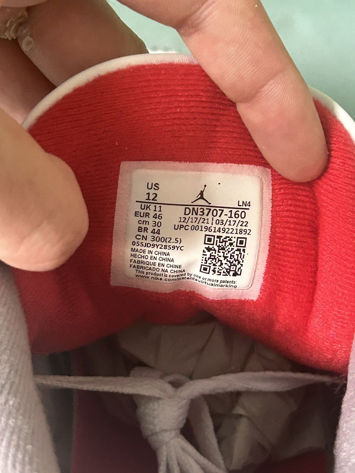 Jordan Brand Nike Air Jordan 3 Fire Red 2022 Size US 12 / EU 45 - 9 Thumbnail