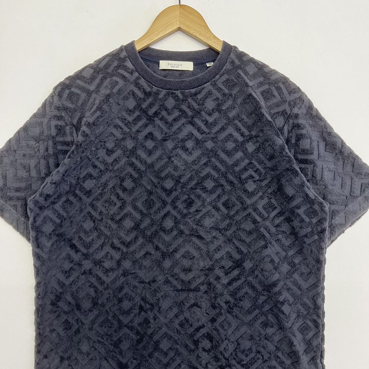 Edifice Japan EDIFINCE JAPAN JACQUARD TOWEL- LIKE CREWNECK TSHIRT Size US M / EU 48-50 / 2 - 2 Thumbnail