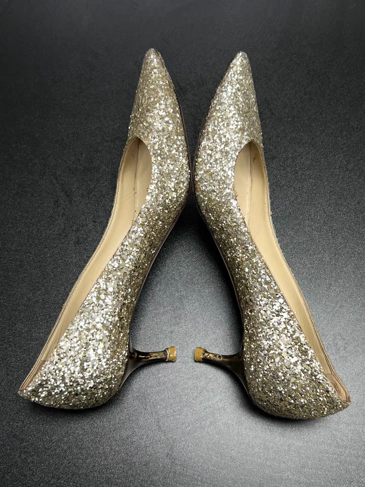 Jimmy Choo Jimmy Choo Sequin Heels K15 Size US 6 / IT 36 - 4 Thumbnail