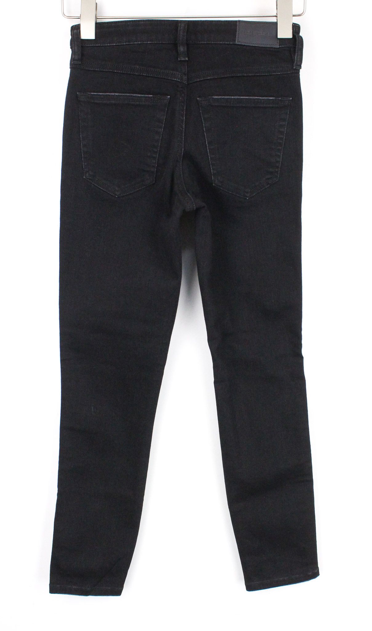 Diesel BABHILA-B 084ZN W23/L30 Black Stretch Distress Jeans 69742 Size 23" - 2 Thumbnail