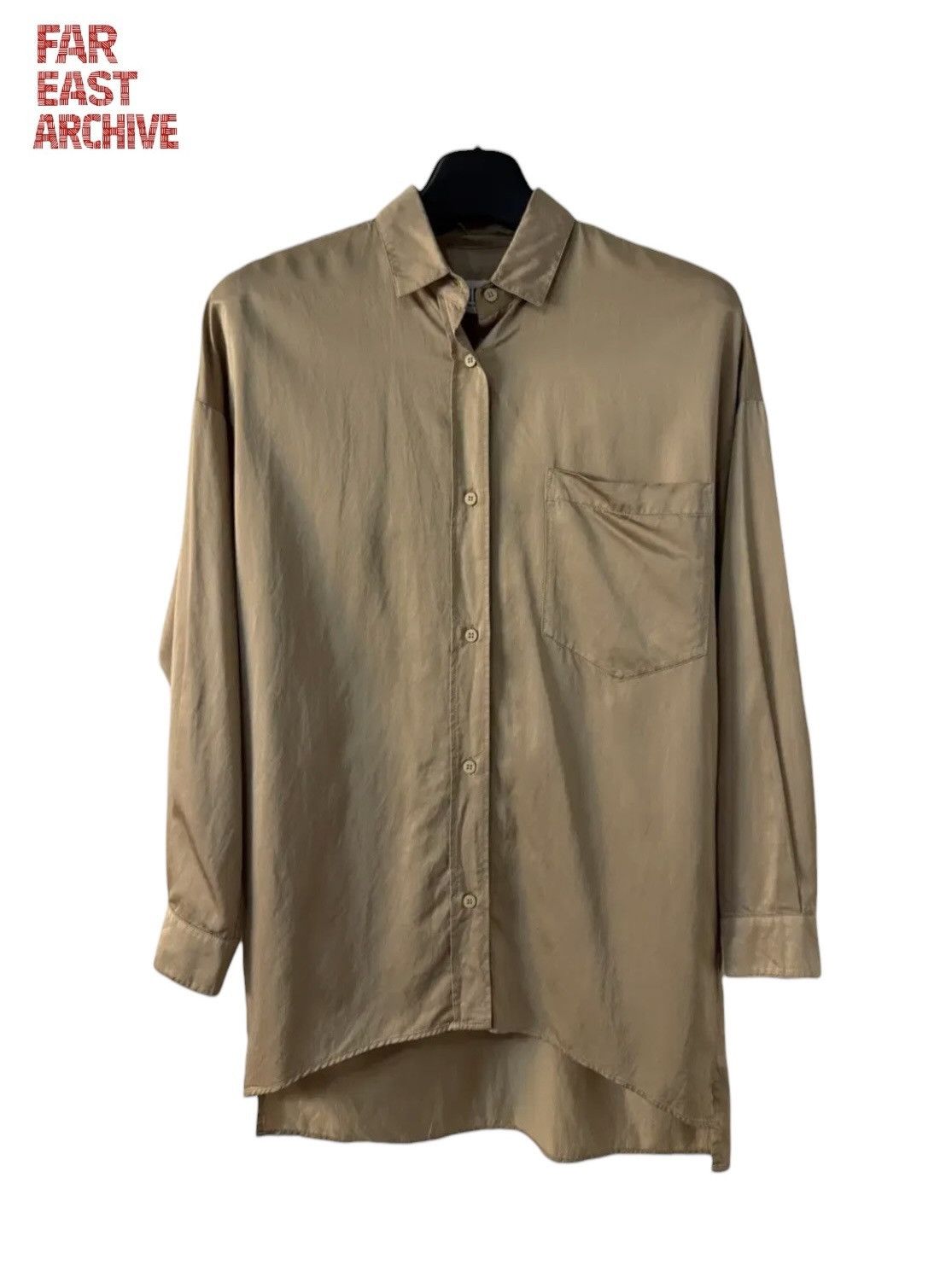 Maison Margiela Maison Margiela Over-Sized Viscose Brown Shirt Size ONE SIZE - 1 Thumbnail
