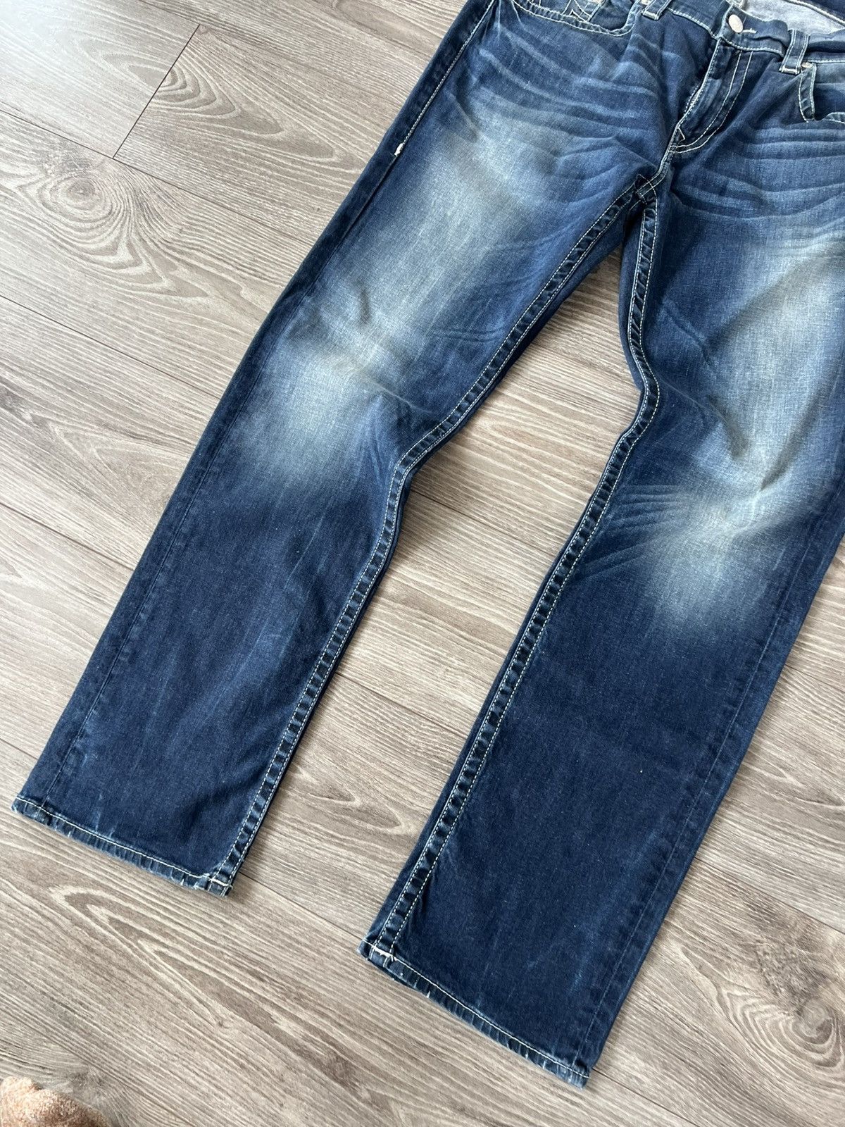 Rap Tees × True Religion × Vintage True Religion Made in Mexico Loose /Slim Bobby Denim Jeans Size US 35 - 10 Thumbnail