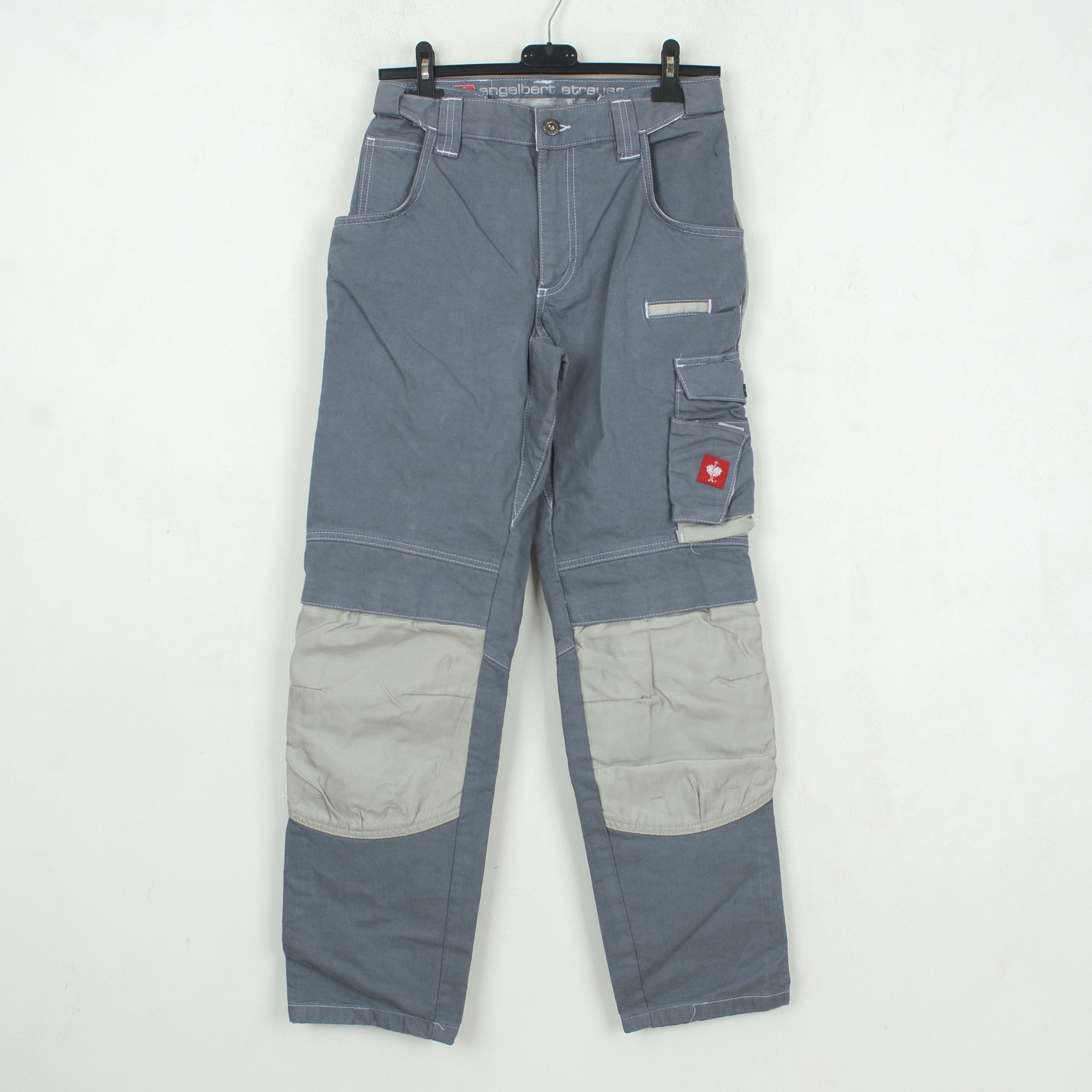 image of German Engelbert Strauss Jeans Motion Denim W30R L32 Cargo Pants in Grey, Men's