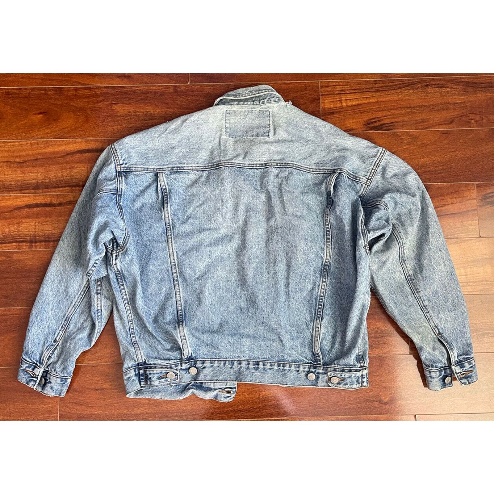 Guess Guess Vintage 80s 90s Blue Denim Trucker Jacket L Classic Size US L / EU 52-54 / 3 - 2 Thumbnail