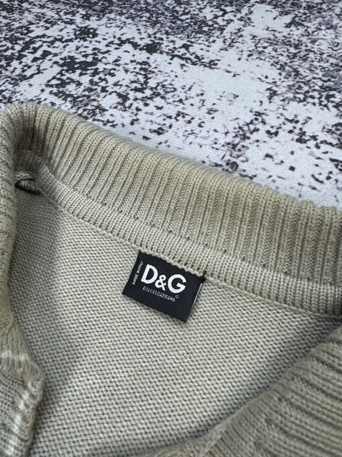 Designer × Dolce & Gabbana × Vintage Dolce Gabbana Jumper Vintage Beige logo L Size US L / EU 52-54 / 3 - 4 Thumbnail
