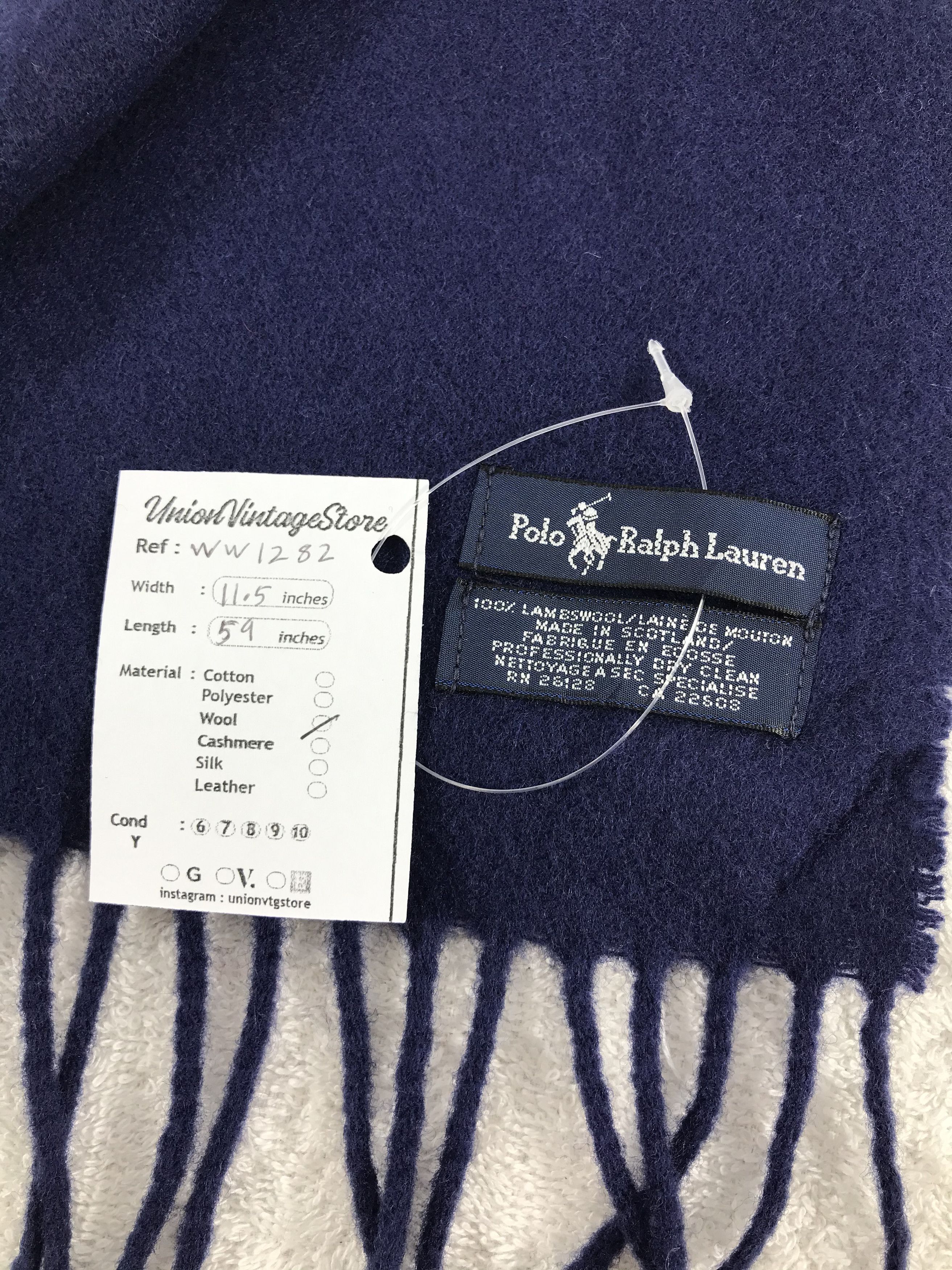 Polo Ralph Lauren × Vintage Polo Ralph Lauren Scarf / Muffler / Neckwear - WW1282 Size ONE SIZE - 5 Thumbnail