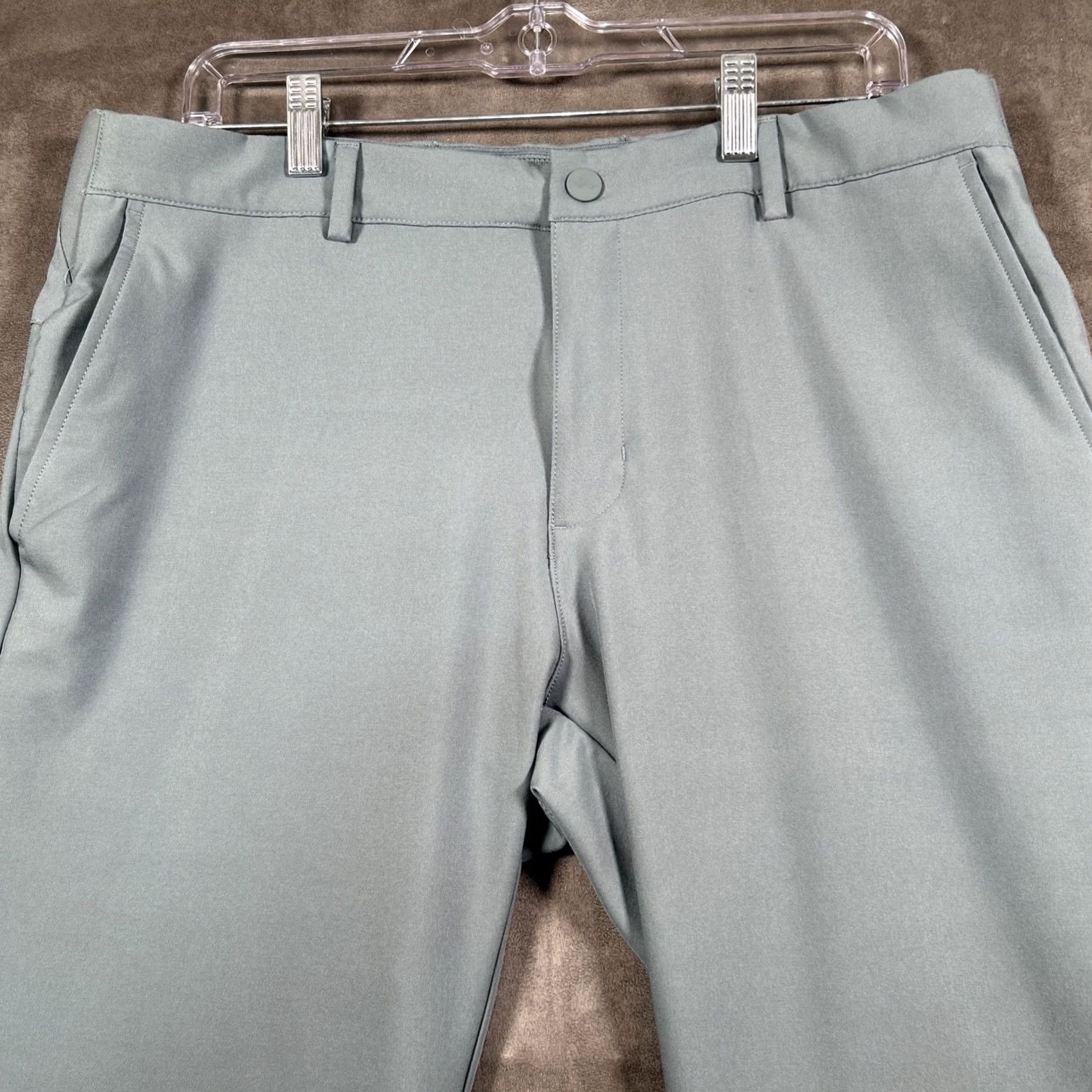 Vintage Greg Norman Mens Pants Blue Stone Stretch Performance 34x30 Size US 34 / EU 50 - 2 Thumbnail