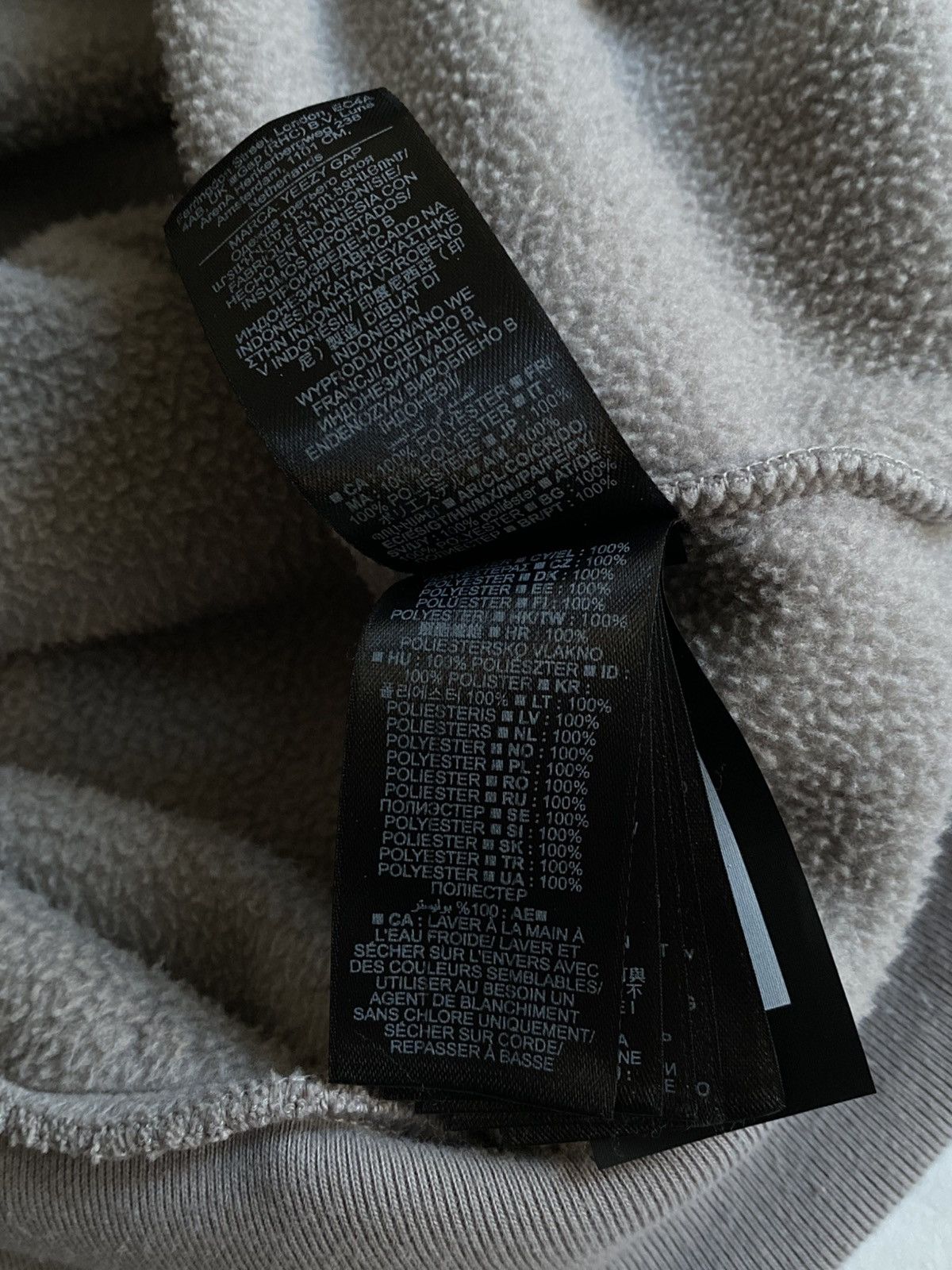 Balenciaga × Gap × Yeezy Yeezy X Gap Polar Fleece Cropped Hoodie Grey Yzy Kanye West Size US L / EU 52-54 / 3 - 8 Thumbnail