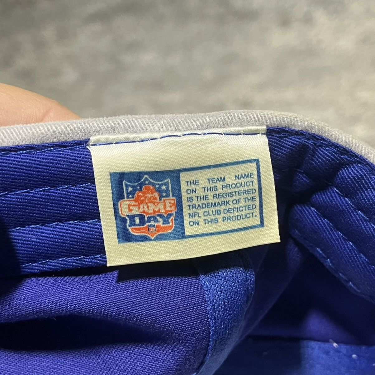 NFL Vintage 90s Detroit Lions Blue Embroidered Logo NFL Hat Size ONE SIZE - 6 Thumbnail