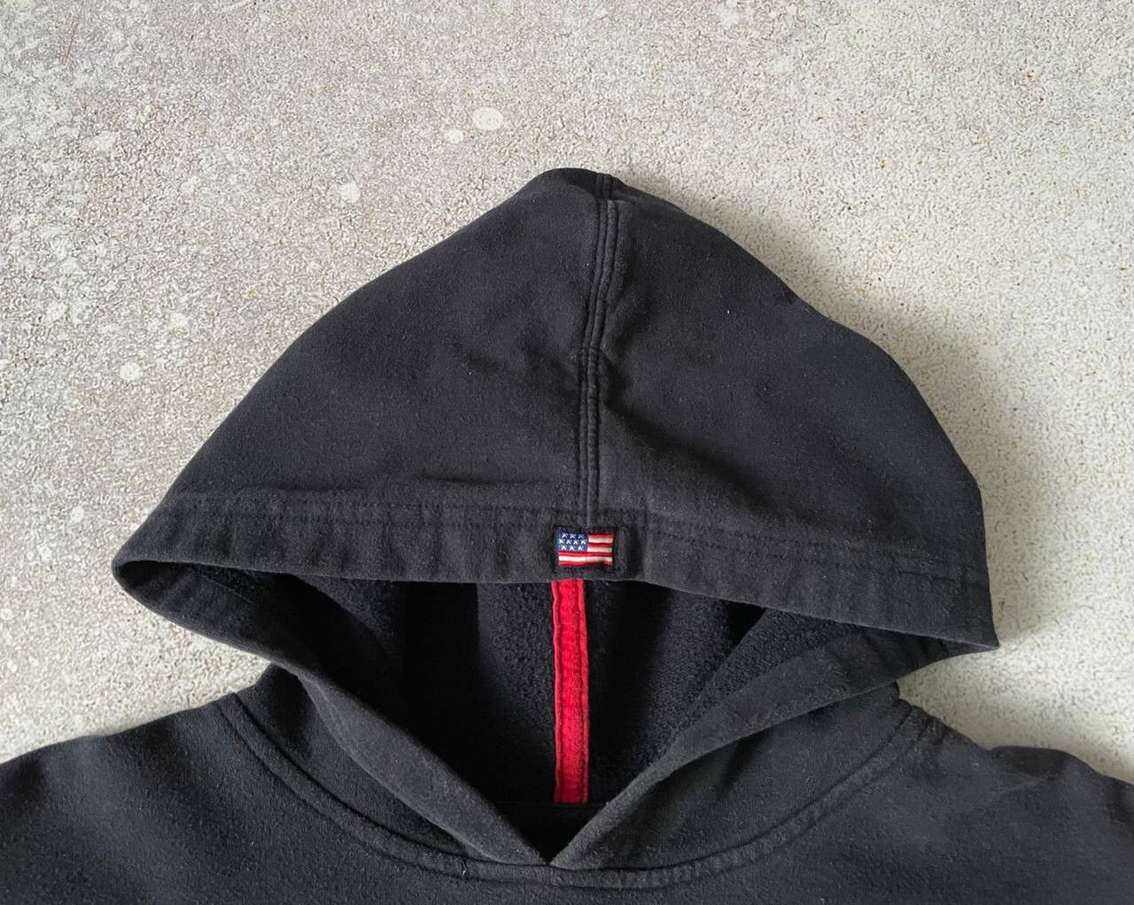 U.S. Polo Assn. × Vintage Vintage U.S.Polo Assn Hoodie Big American Flag Logo Y2K Rare Size US L / EU 52-54 / 3 - 3 Thumbnail