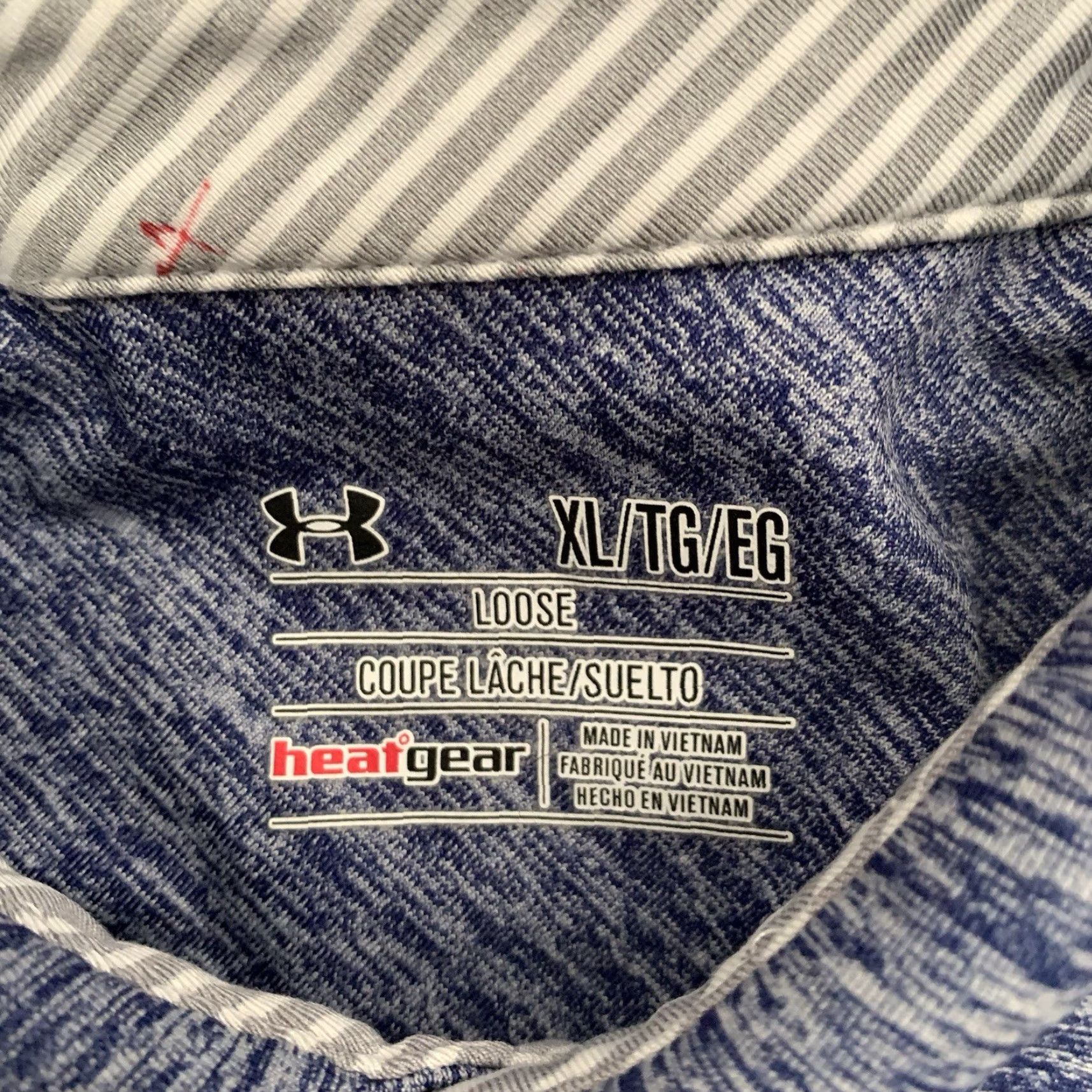 Under Armour Under Armour Polo Shirt Mens XL Purple Heather Blue Loose Heatgear Performance Size US XL / EU 56 / 4 - 2 Thumbnail
