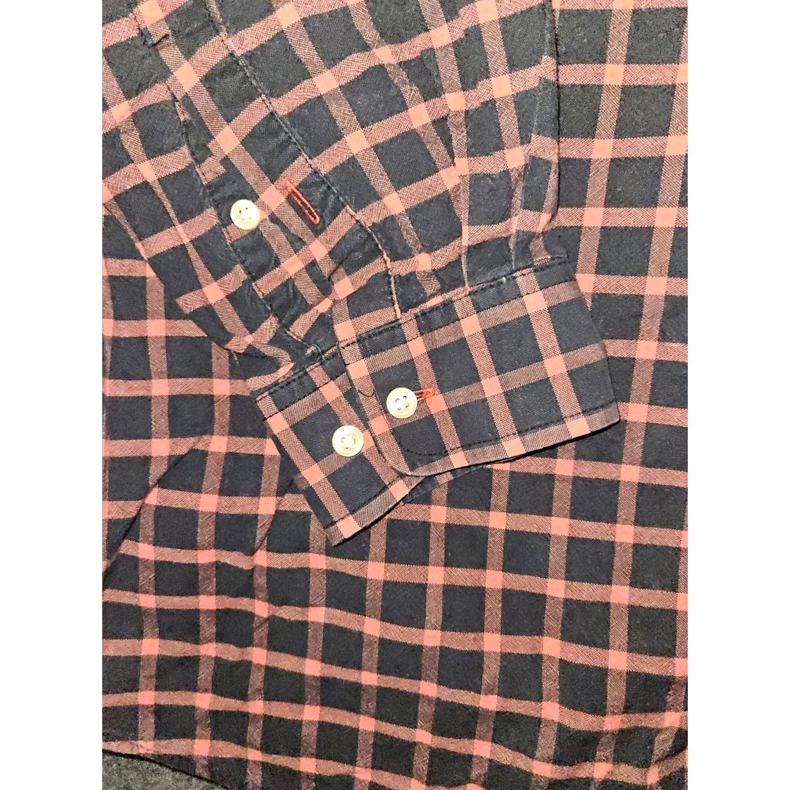 Vintage Cinch Button-Down Shirt Men L Long Sleeve Black Orange Check Cowboy Casual Size US L / EU 52-54 / 3 - 5 Thumbnail