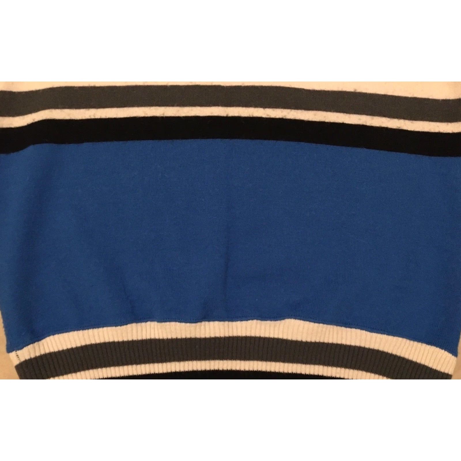 PEARL iZUMi VINTAGE Pearl Izumi Striped 1/4 Zip Sweater XS Cycling Men Size XS White/Blue 80s 90s Surf Bike Racing Gift Size US XS / EU 42 / 0 - 6 Thumbnail