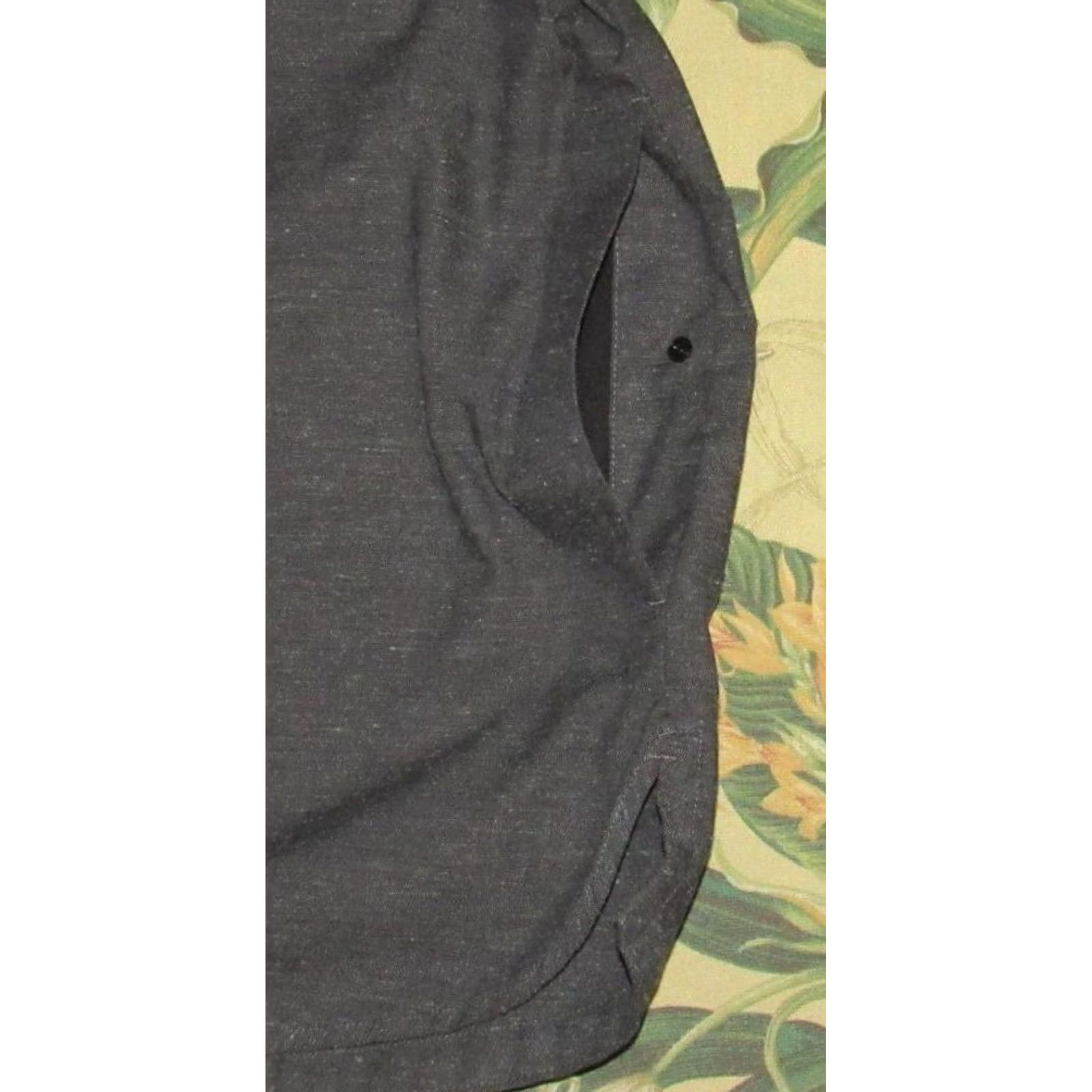 Lululemon LULULEMON Grey Short Sleeve Button Snap Shirt Medium Mens Size US M / EU 48-50 / 2 - 4 Thumbnail
