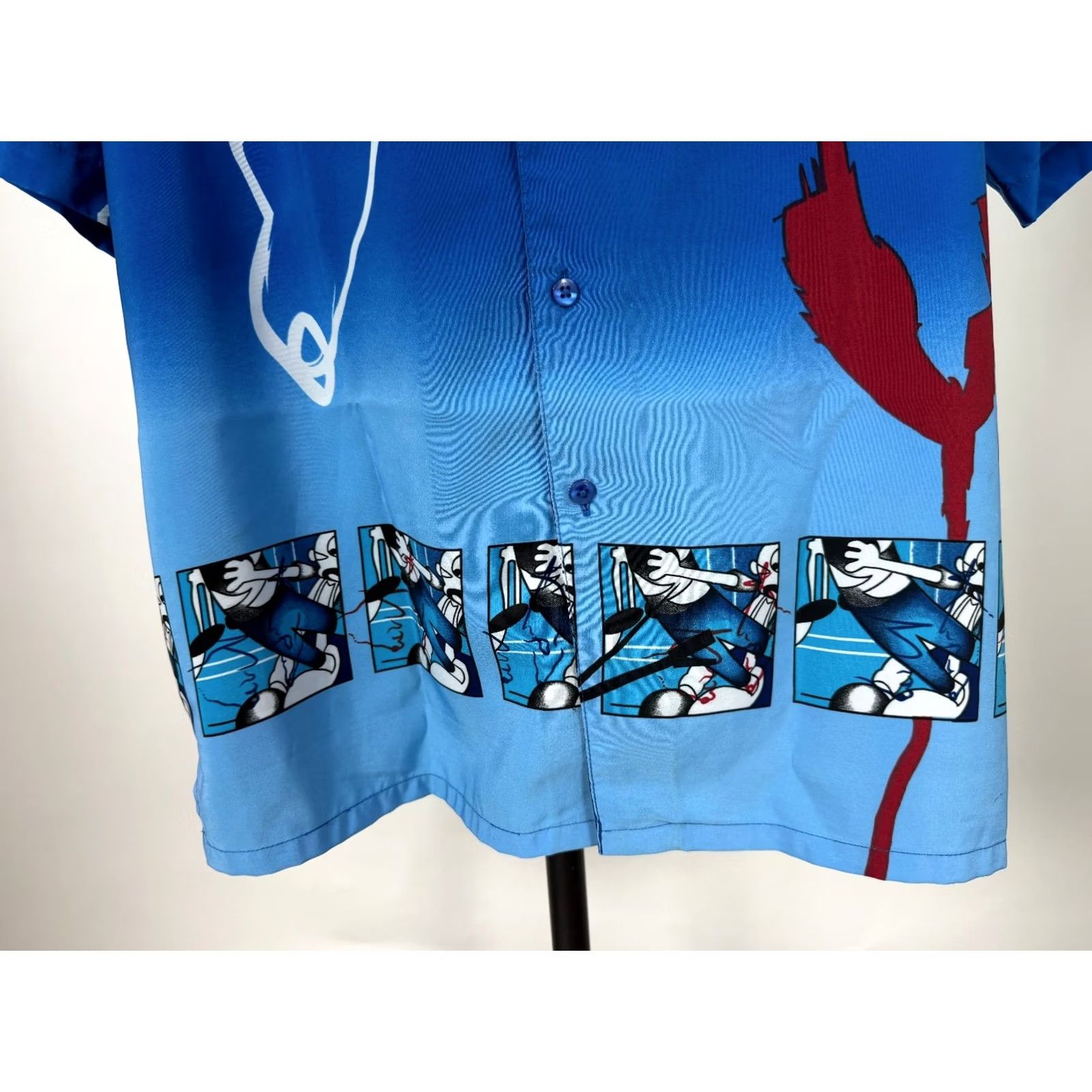 Vintage VINTAGE 90s Box Office Shirt Men Large Blue Polyester Microfiber Comic Panel Outdoors Size US L / EU 52-54 / 3 - 5 Thumbnail