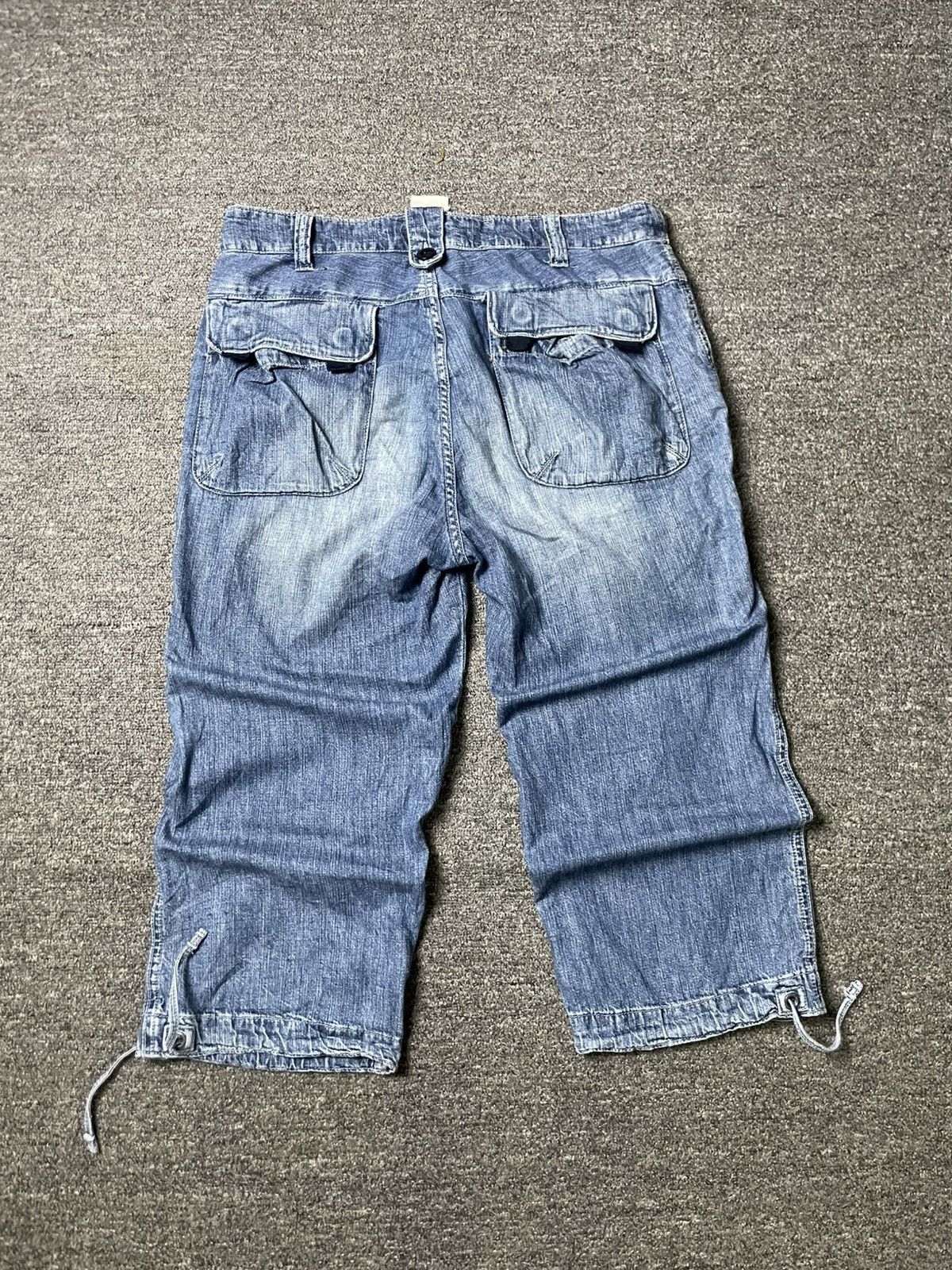 Gap × Vintage GAP Brand Three Quarter Cargo Jeans (62) Size US 30 / EU 46 - 10 Thumbnail