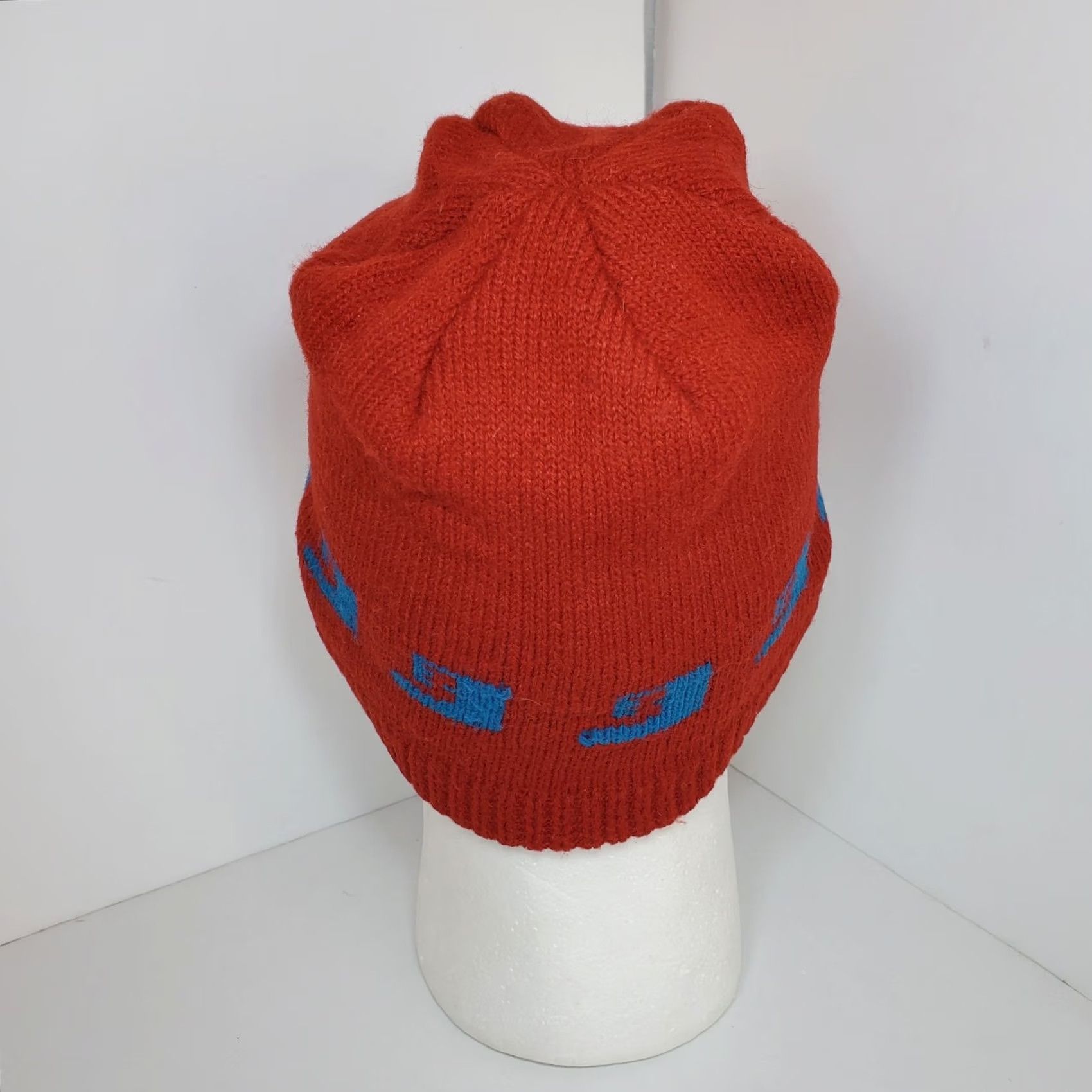 Burton VINTAGE Burton Hat Mens One Size Red Vtg Snowboards Wool Beanie Cap Touk 90s Y2K Winter Made Size ONE SIZE - 4 Thumbnail