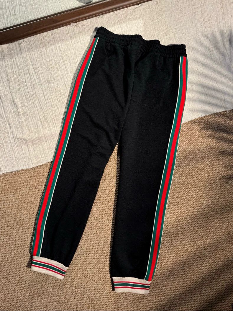 Gucci Gucci Size 2XL Dark pattern full-print leg-tie sports sweat Size US 35 - 2 Thumbnail