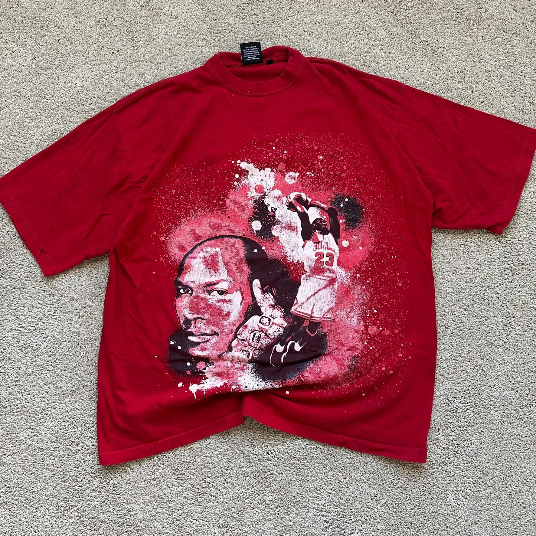Vintage Vintage Y2K Michael Jordan Chicago Bulls T-Shirt 23 NBA Bask Size US XXL / EU 58 / 5 - 1 Thumbnail
