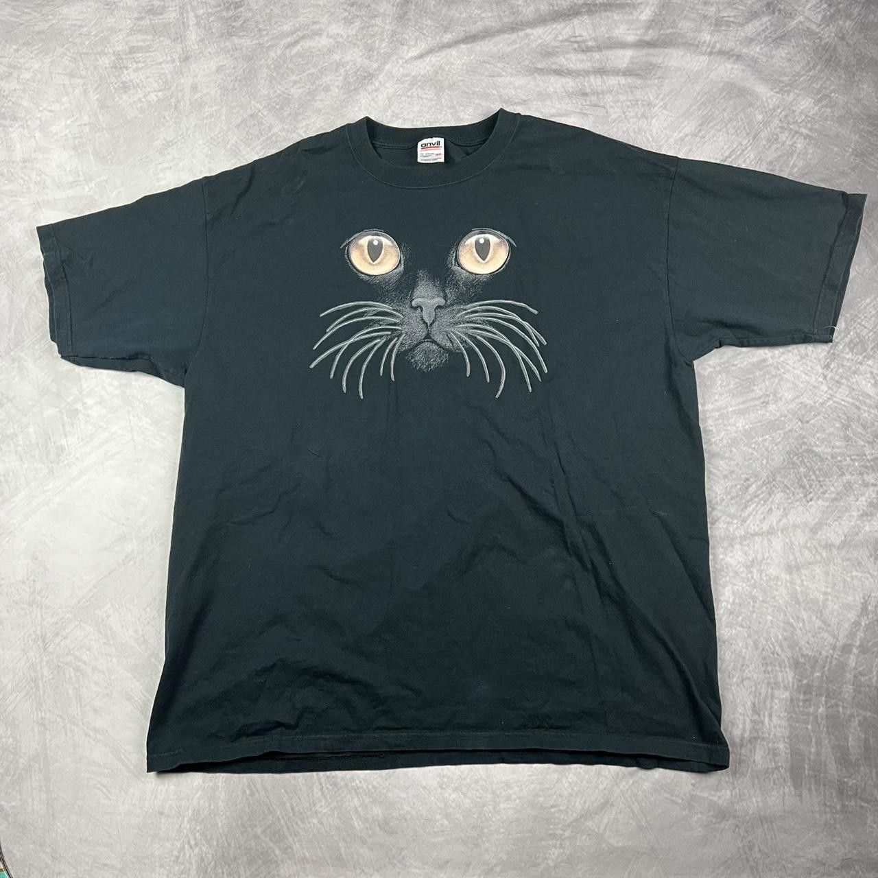 Anvil Vintage black cat shirt Size US XXL / EU 58 / 5 - 1 Thumbnail
